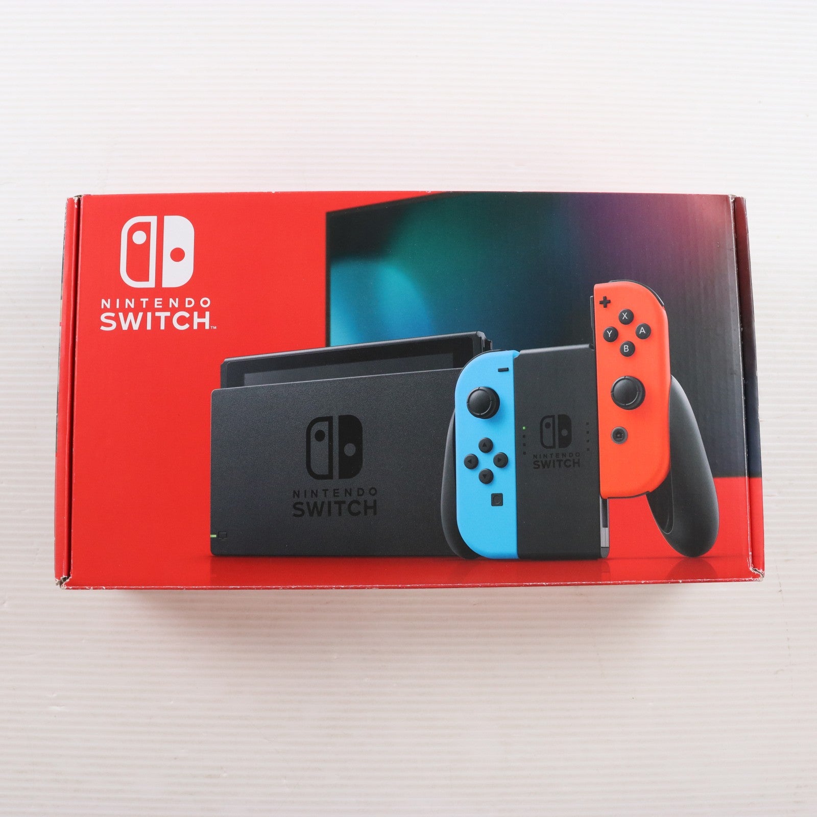 【中古即納】[Switch] (本体) Nintendo Switch(ニンテンドースイッチ) Joy-Con(L) ネオンブルー/(R) ネオンレッド 任天堂(HAD-S-KABAA)(20190830)