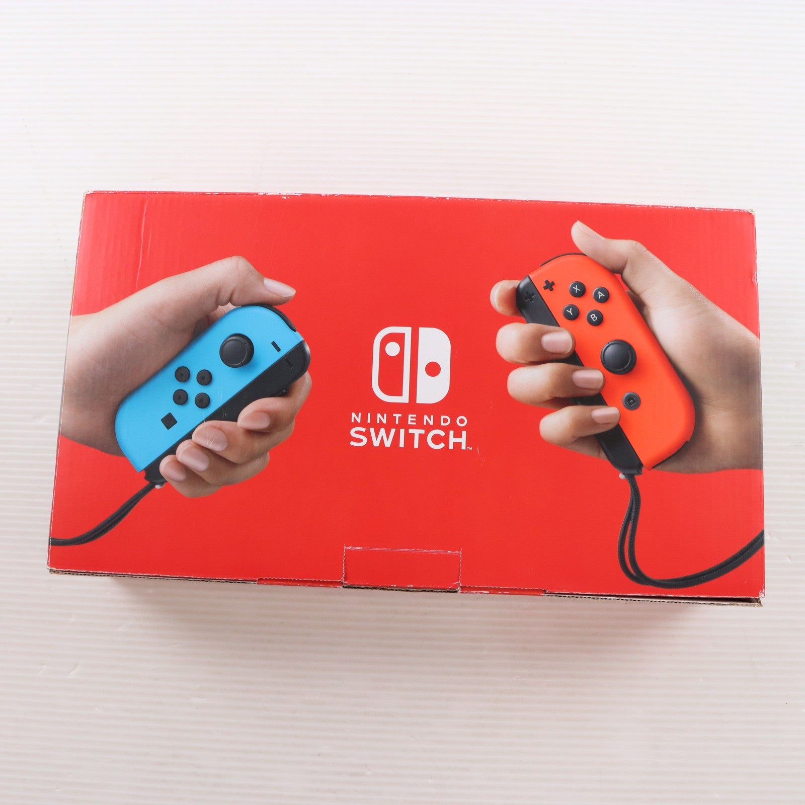 【中古即納】[Switch] (本体) Nintendo Switch(ニンテンドースイッチ) Joy-Con(L) ネオンブルー/(R) ネオンレッド 任天堂(HAD-S-KABAA)(20190830)