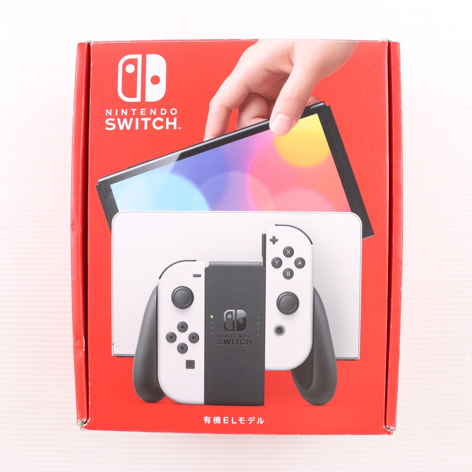 【中古即納】[Switch] (本体) Nintendo Switch(ニンテンドースイッチ) 有機ELモデル Joy-Con(L)/(R) ホワイト 任天堂(HEG-S-KAAAA)(20211008)