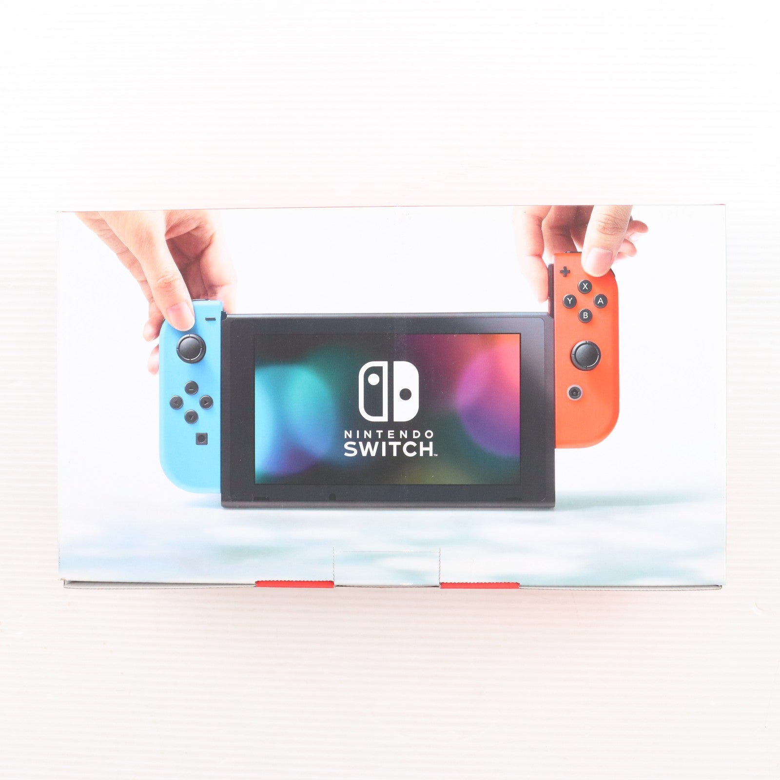 【中古即納】[Switch] (本体) Nintendo Switch(ニンテンドースイッチ) Joy-Con(L) ネオンブルー/R ネオンレッド 任天堂(HAC-S-KABAA)(20170303)