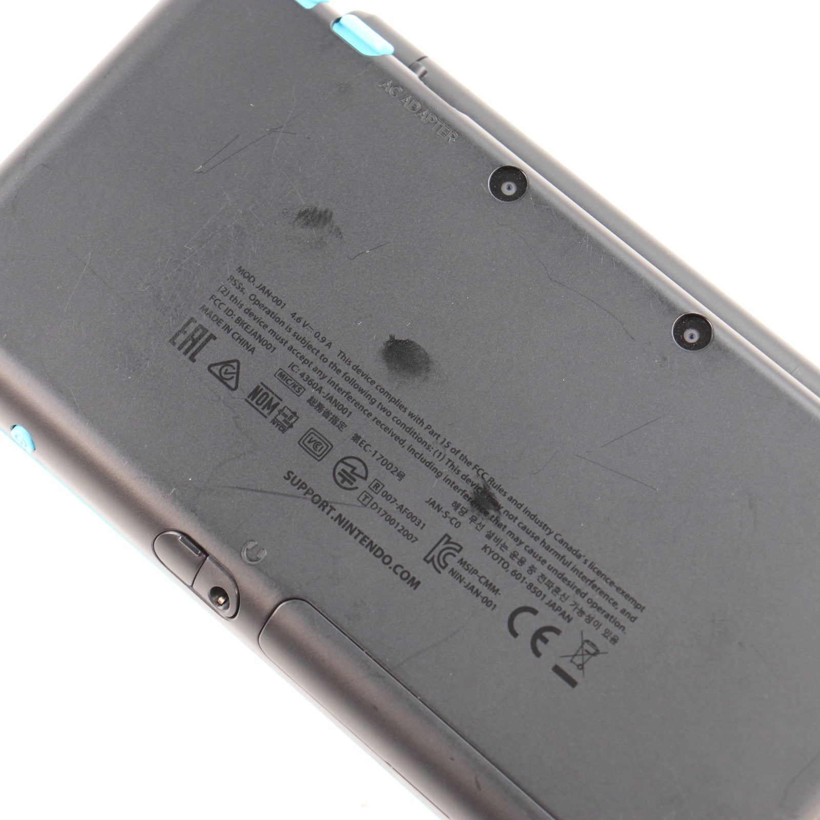 【中古即納】[3DS] (本体) Newニンテンドー2DS LL ブラック×ターコイズ 任天堂(JAN-S-BAAA)(20170713)