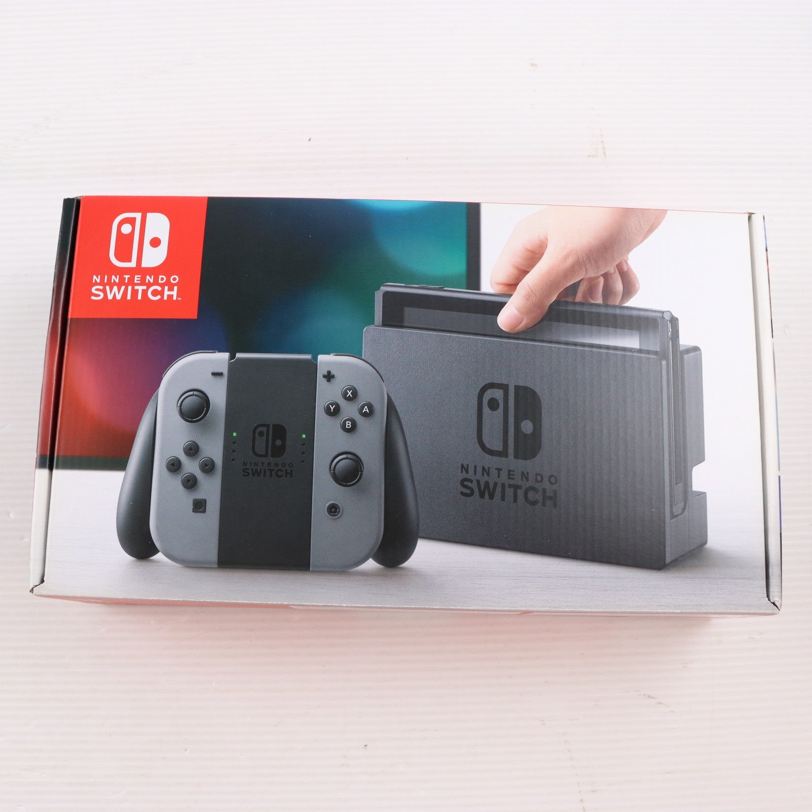 【中古即納】[Switch] (本体) Nintendo Switch(ニンテンドースイッチ) Joy-Con(L)/R グレー 任天堂(HAC-S-KAAAA)(20170303)