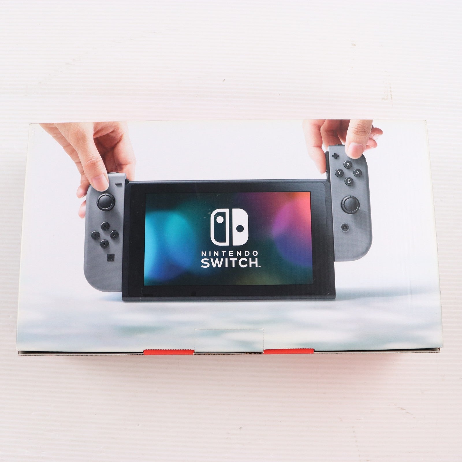 【中古即納】[Switch] (本体) Nintendo Switch(ニンテンドースイッチ) Joy-Con(L)/R グレー 任天堂(HAC-S-KAAAA)(20170303)