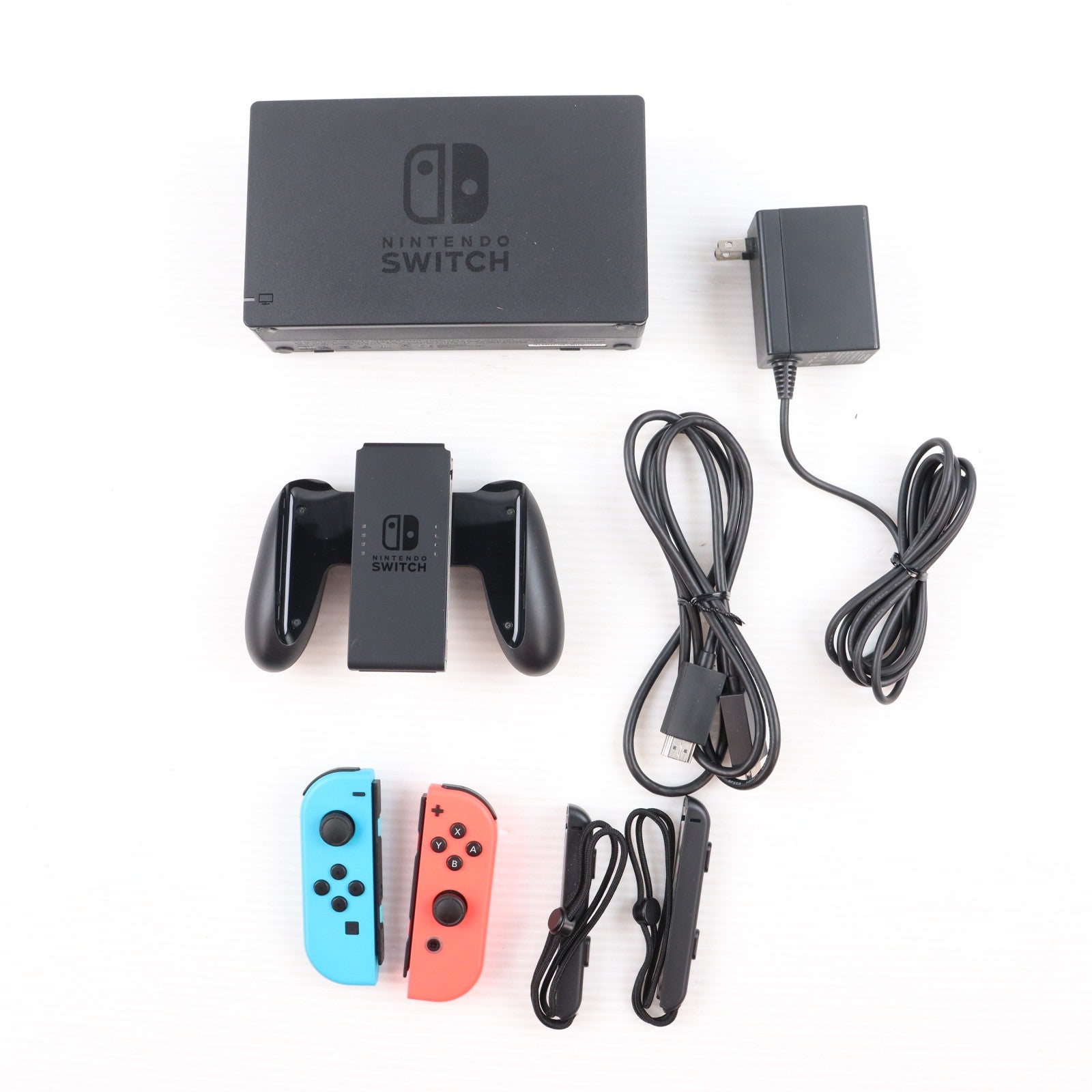 【中古即納】[Switch] (本体) Nintendo Switch(ニンテンドースイッチ) Joy-Con(L) ネオンブルー/(R) ネオンレッド 任天堂(HAD-S-KABAA)(20190830)