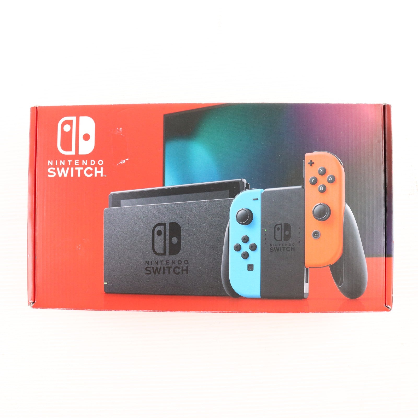 【中古即納】[Switch] (本体) Nintendo Switch(ニンテンドースイッチ) Joy-Con(L) ネオンブルー/(R) ネオンレッド 任天堂(HAD-S-KABAA)(20190830)