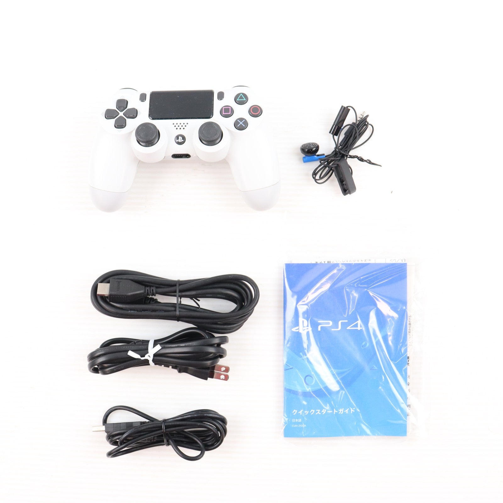 【中古即納】[PS4] (本体) PlayStation 4(プレイステーション4) グレイシャー・ホワイト HDD500GB SIE(CUH-2100AB02)(20170729)