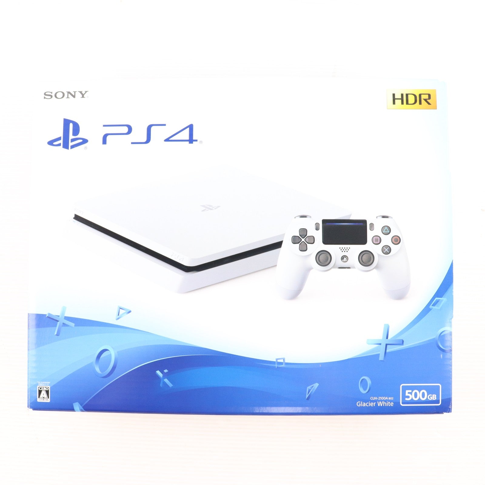 【中古即納】[PS4] (本体) PlayStation 4(プレイステーション4) グレイシャー・ホワイト HDD500GB SIE(CUH-2100AB02)(20170729)