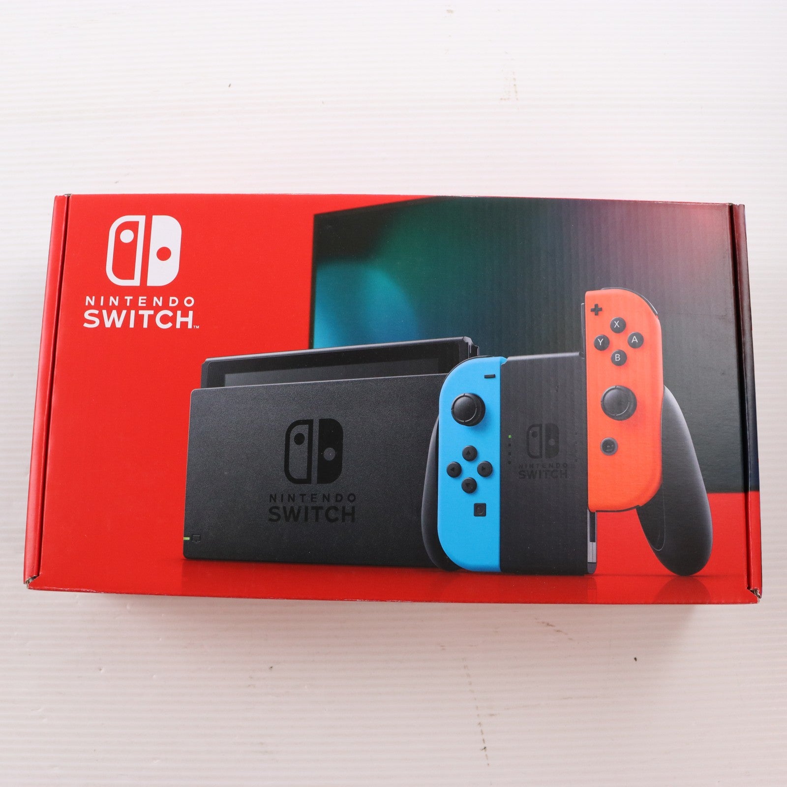 【中古即納】[Switch] (本体) Nintendo Switch(ニンテンドースイッチ) Joy-Con(L) ネオンブルー/(R) ネオンレッド 任天堂(HAD-S-KABAA)(20190830)