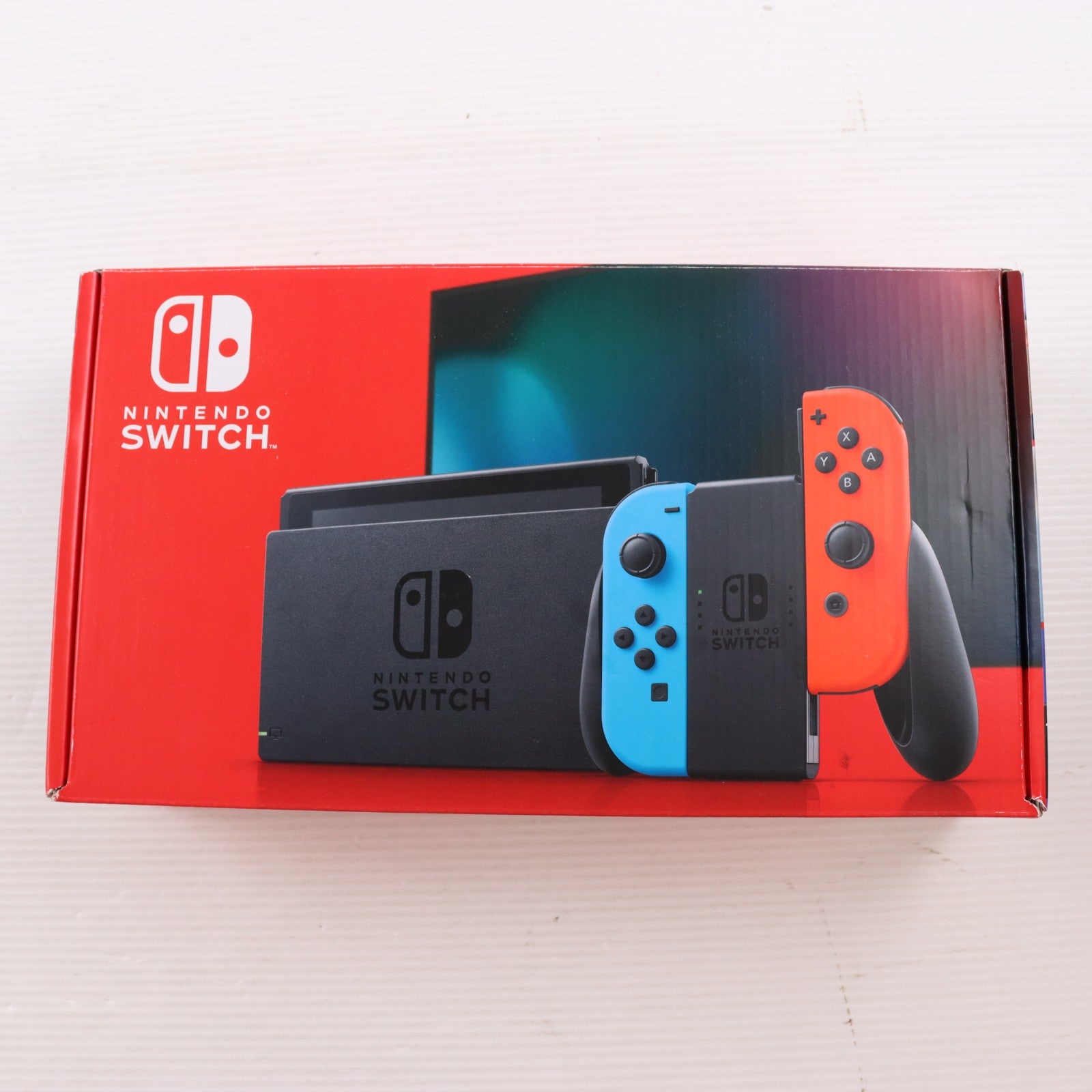 【中古即納】[Switch] (本体) Nintendo Switch(ニンテンドースイッチ) Joy-Con(L) ネオンブルー/(R) ネオンレッド 任天堂(HAD-S-KABAA)(20190830)