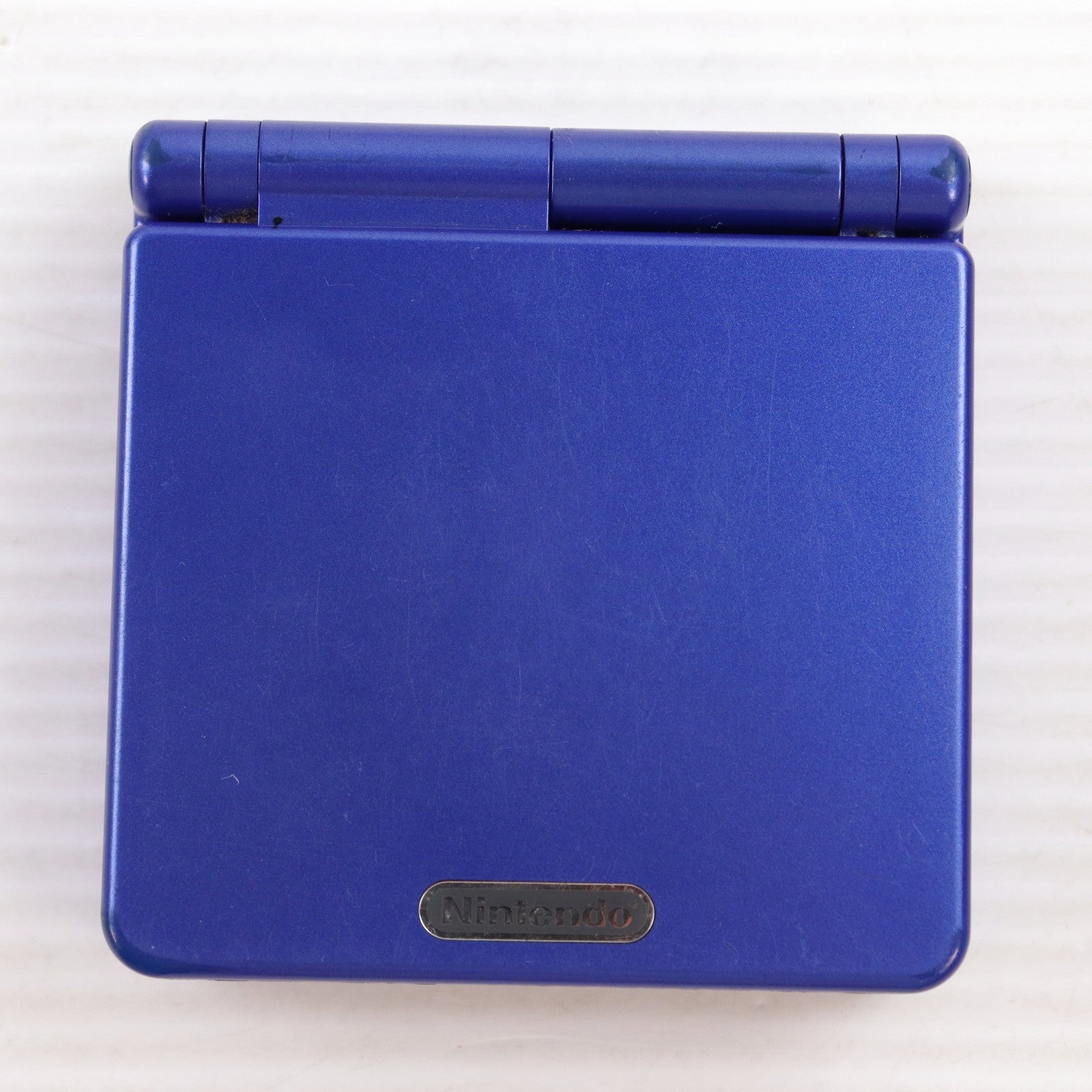 【中古即納】[GBA] (本体) GAMEBOY ADVANCE SP(ゲームボーイアドバンスSP) アズライトブルー 任天堂(AGS-S-ZBA)(20030214)