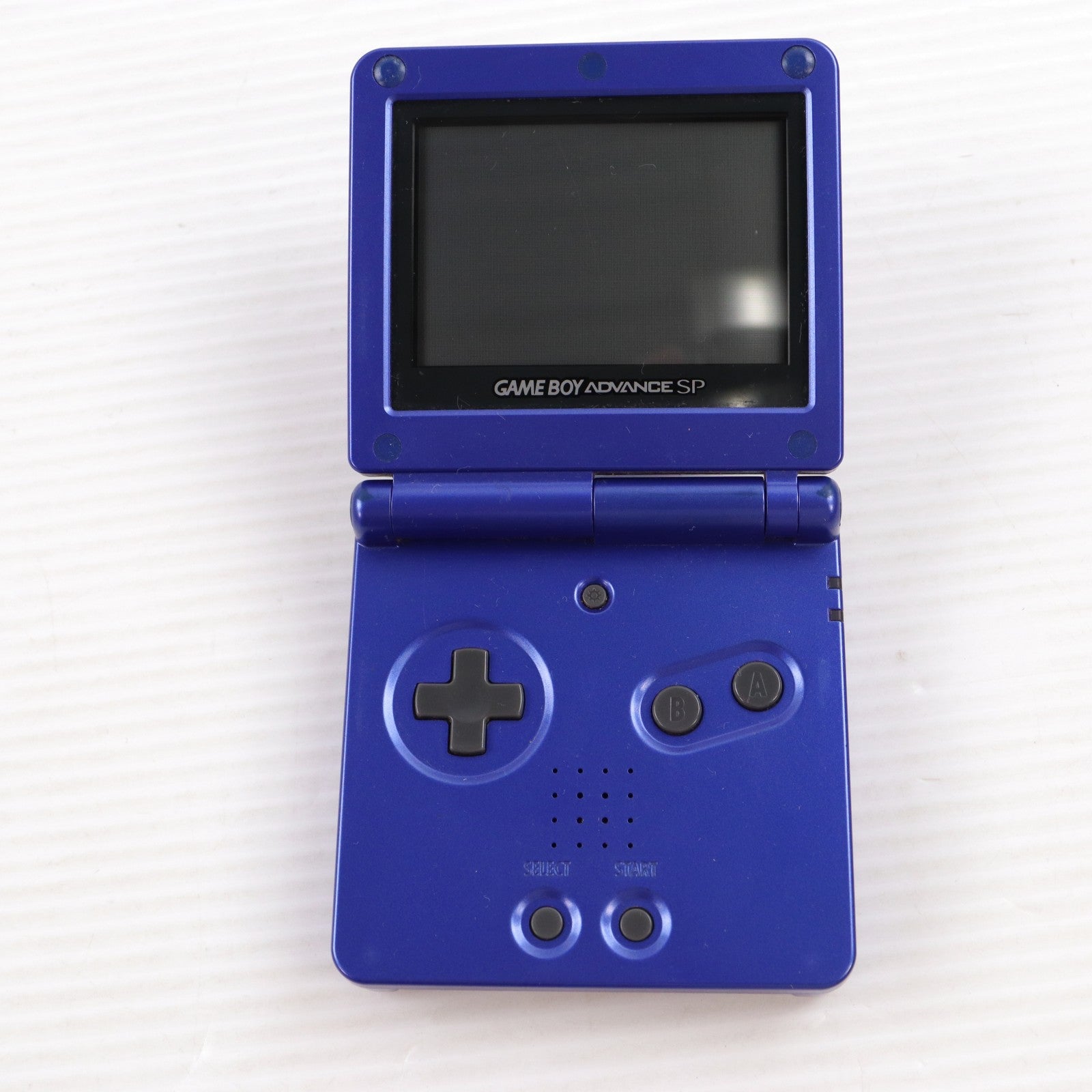 【中古即納】[GBA] (本体) GAMEBOY ADVANCE SP(ゲームボーイアドバンスSP) アズライトブルー 任天堂(AGS-S-ZBA)(20030214)