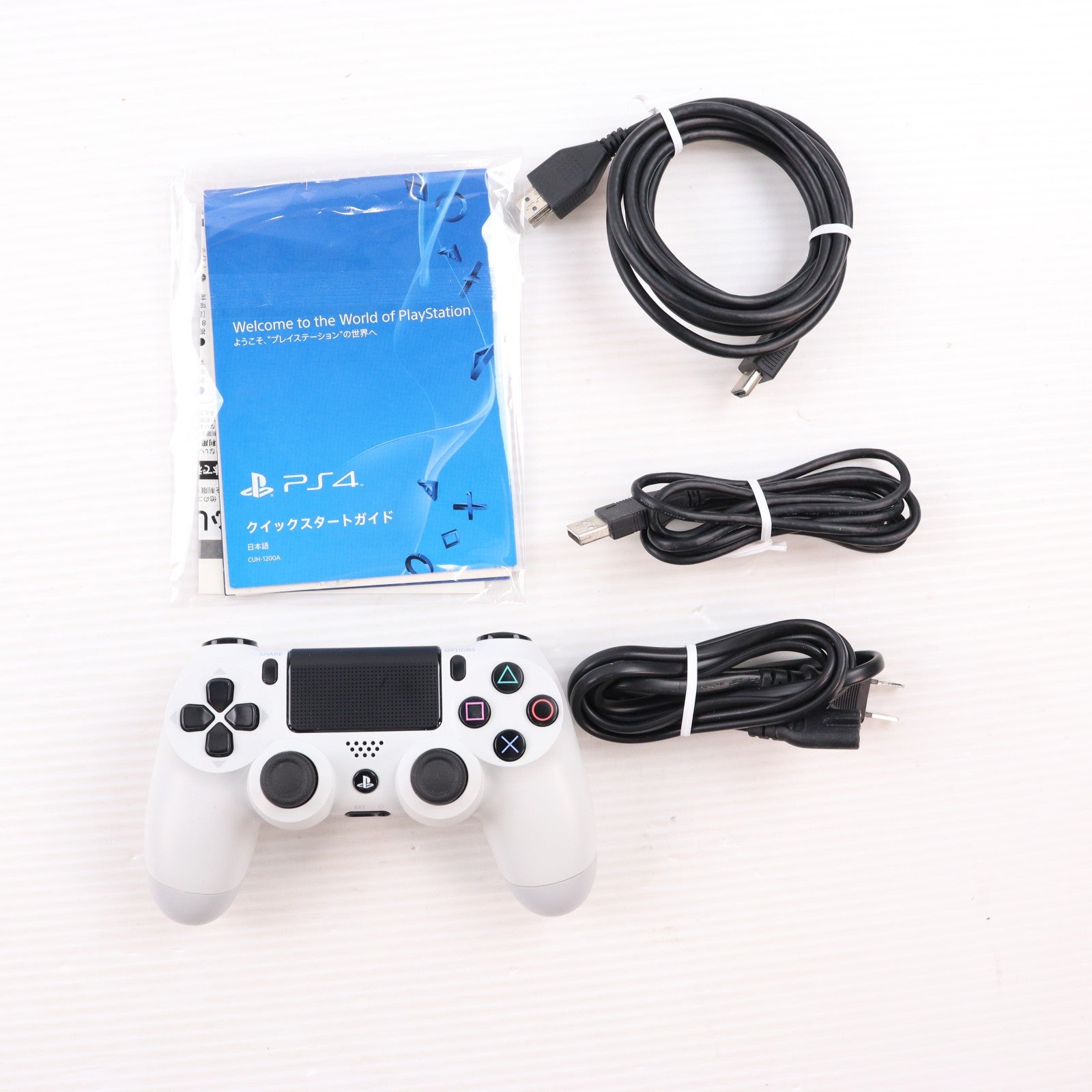 【中古即納】[PS4] (本体) PlayStation 4(プレイステーション4) グレイシャー・ホワイト HDD500GB SCE(CUH-1200AB02)(20150625)