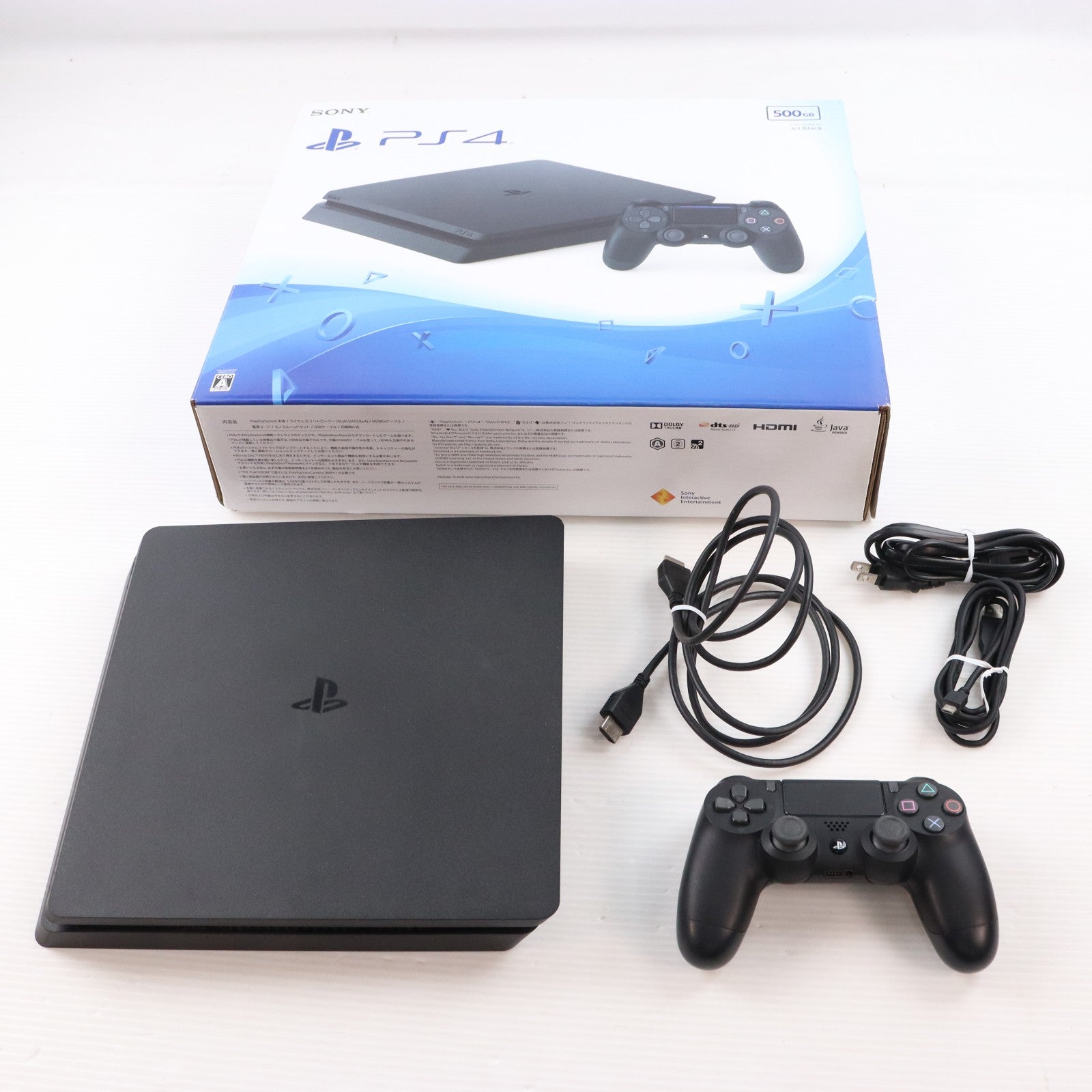【中古即納】[PS4] (本体) PlayStation 4(プレイステーション4) ジェット・ブラック HDD500GB SIE(CUH-2000AB01)(20160915)
