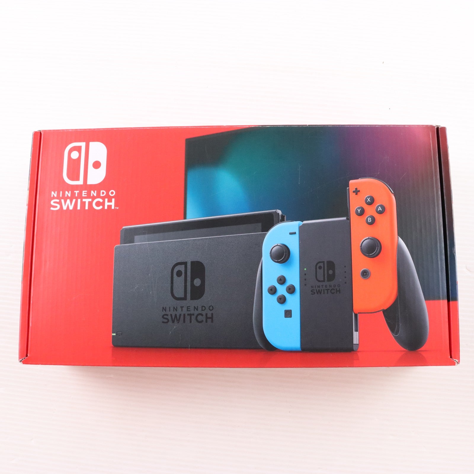【中古即納】[Switch] (本体)(未使用) Nintendo Switch(ニンテンドースイッチ) Joy-Con(L) ネオンブルー/(R) ネオンレッド 任天堂(HAD-S-KABAA)(20190830)