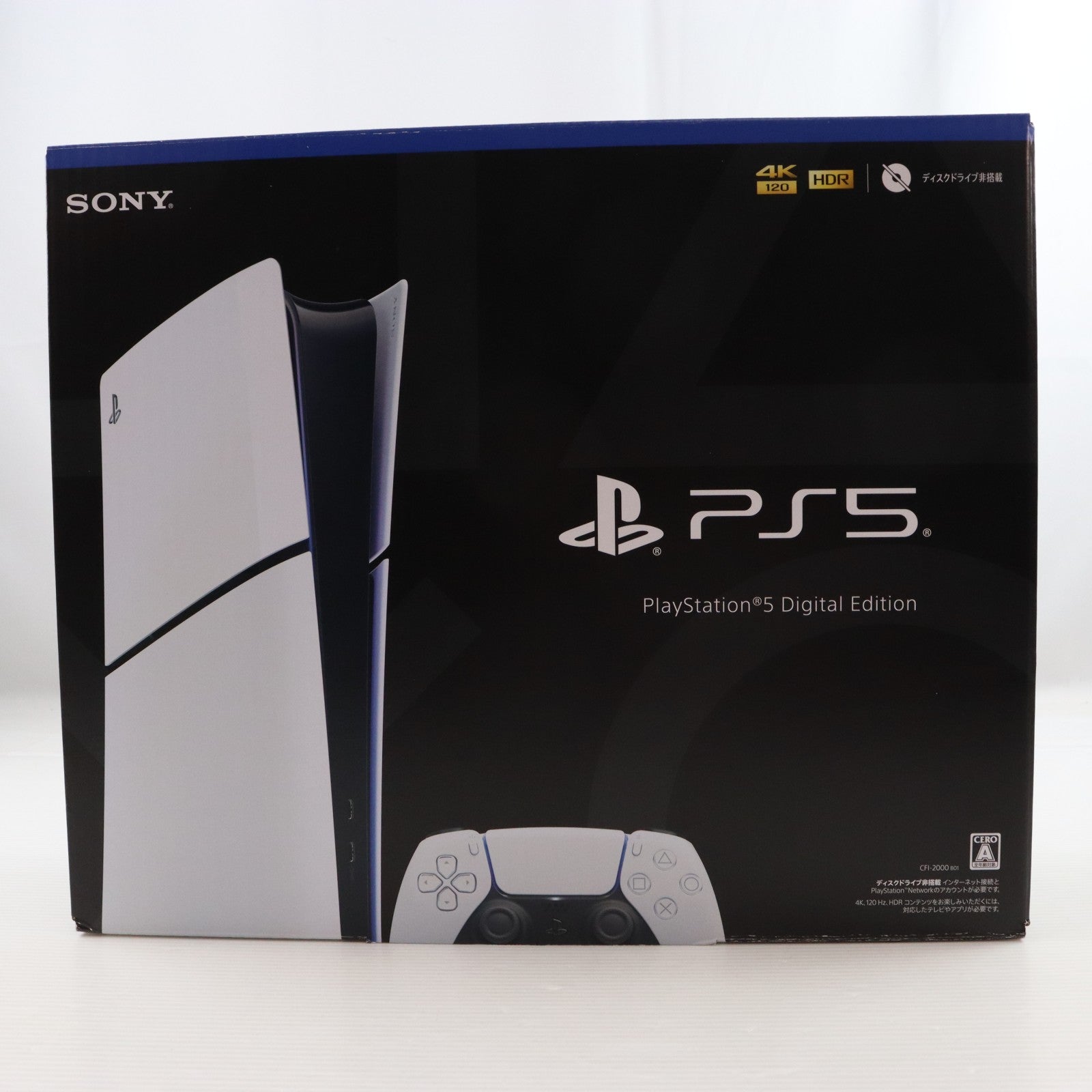 【中古即納】[PS5] (本体) PlayStation 5(プレイステーション5) slimモデル(スリムモデル) デジタル・エディション SIE(CFI-2000B01)(20231110)