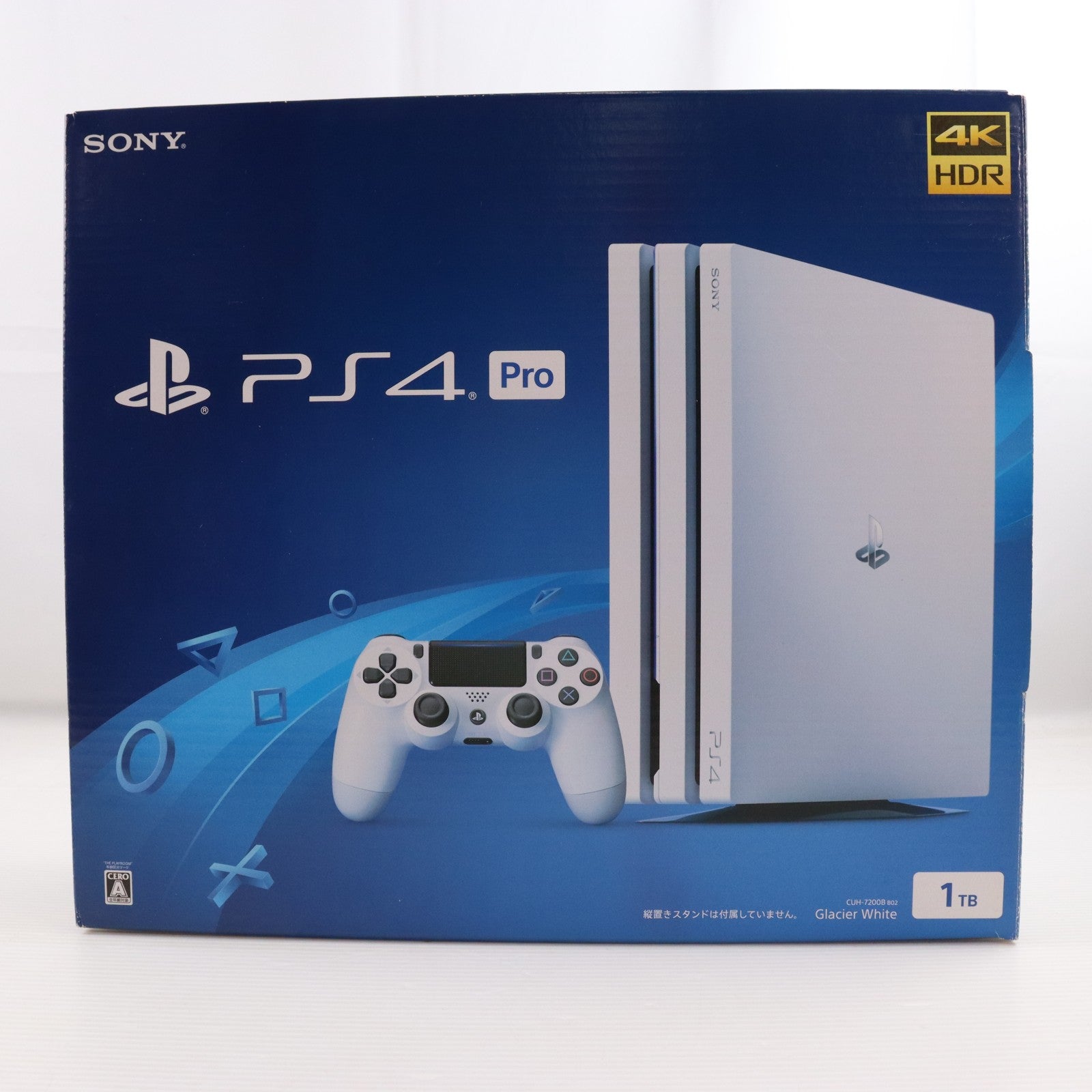 【中古即納】[PS4] (本体) PlayStation 4 Pro(プレイステーション4 プロ) グレイシャー・ホワイト 1TB SIE(CUH-7200BB02)(20181012)