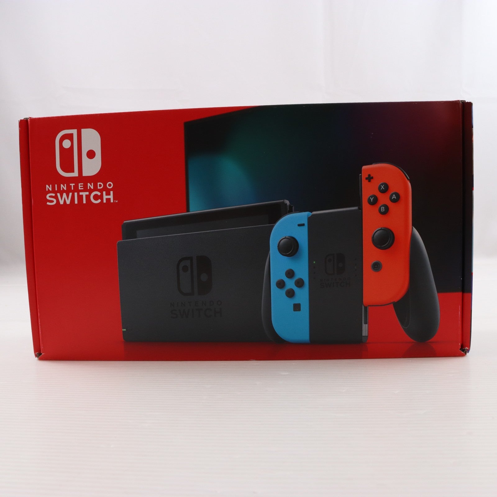 【中古即納】[Switch] (本体) Nintendo Switch(ニンテンドースイッチ) Joy-Con(L) ネオンブルー/(R) ネオンレッド 任天堂(HAD-S-KABAA)(20190830)