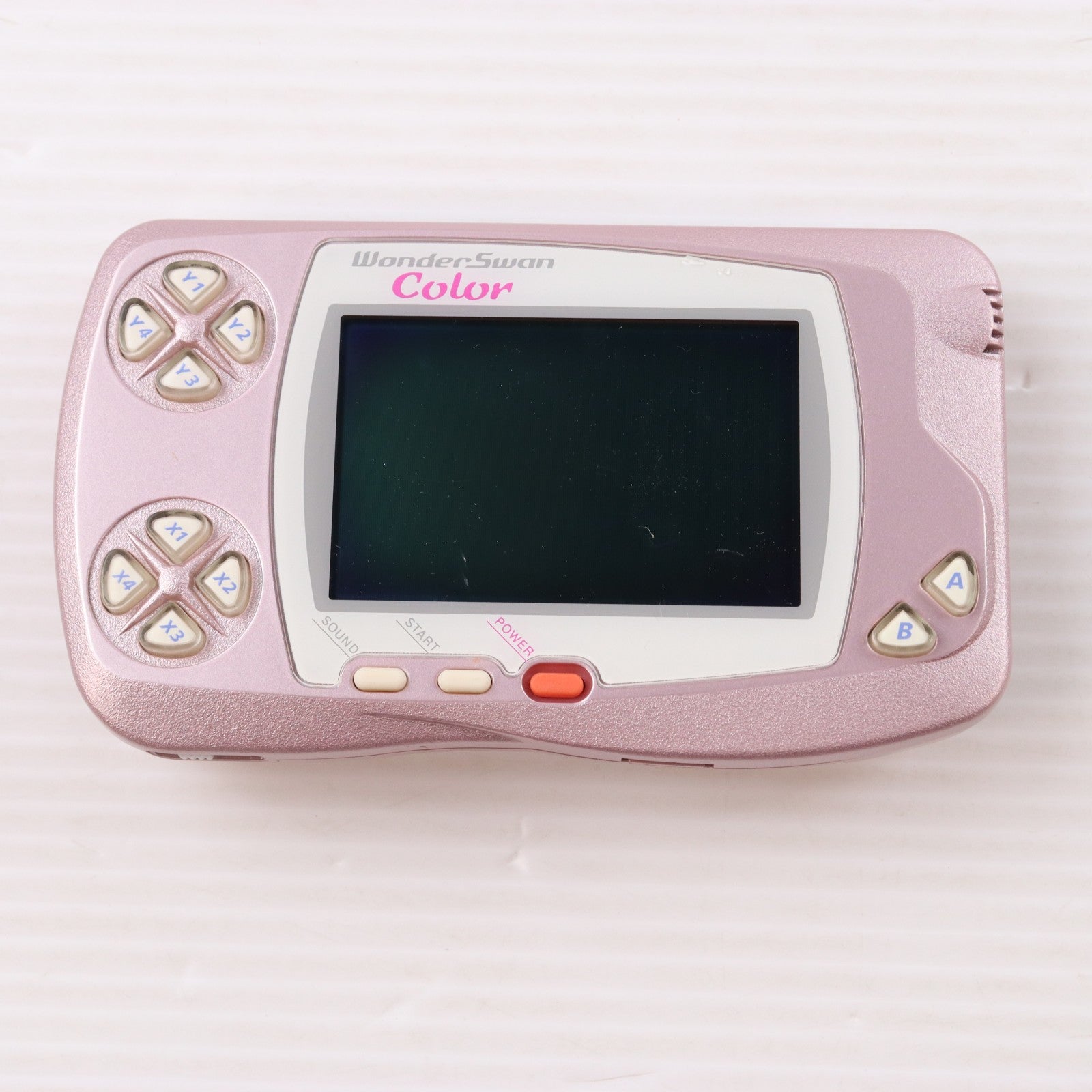 【中古即納】[WS] (本体) WonderSwan Color(ワンダースワンカラー) パールピンク バンダイ(SWJ-777C2P)(20001209)