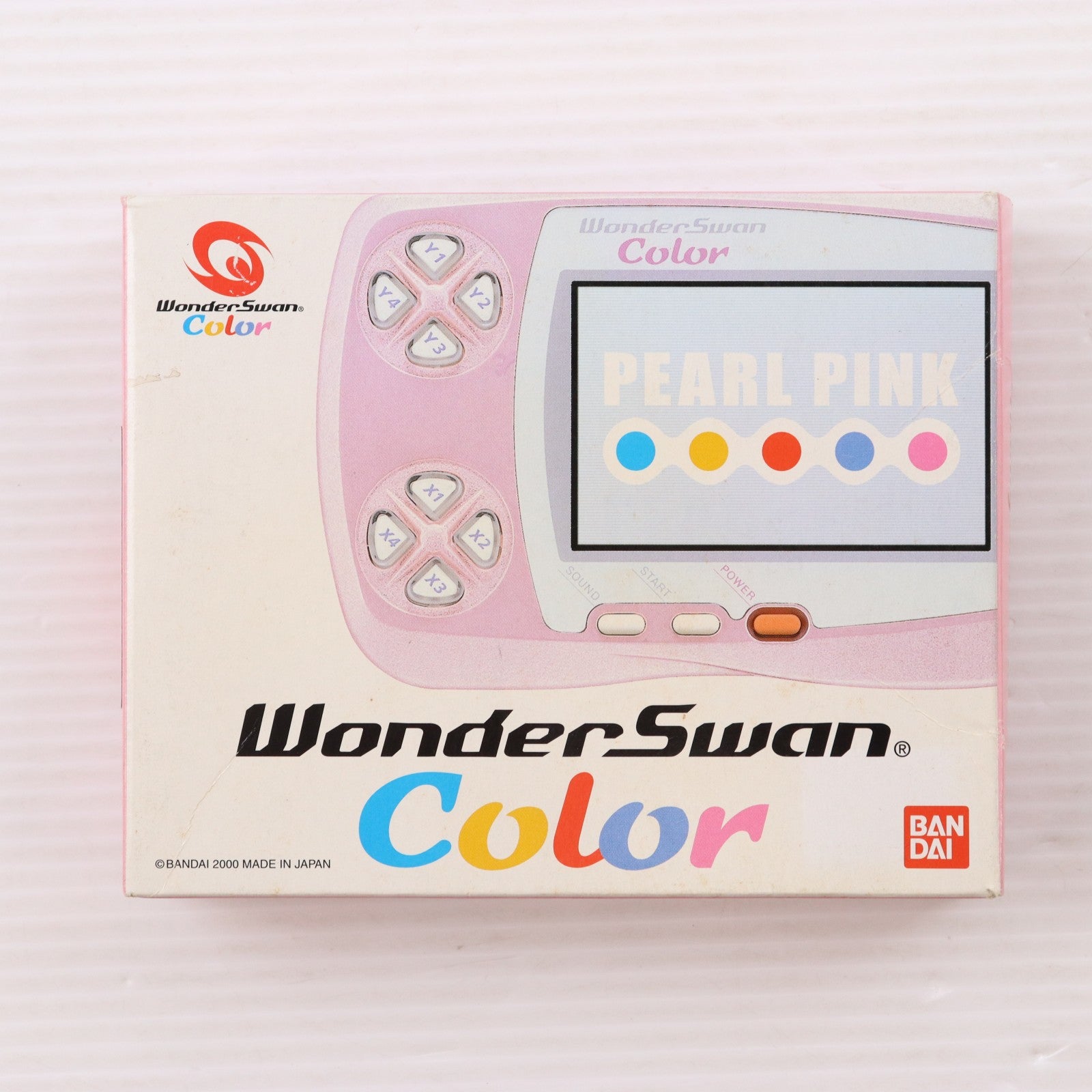 【中古即納】[WS] (本体) WonderSwan Color(ワンダースワンカラー) パールピンク バンダイ(SWJ-777C2P)(20001209)