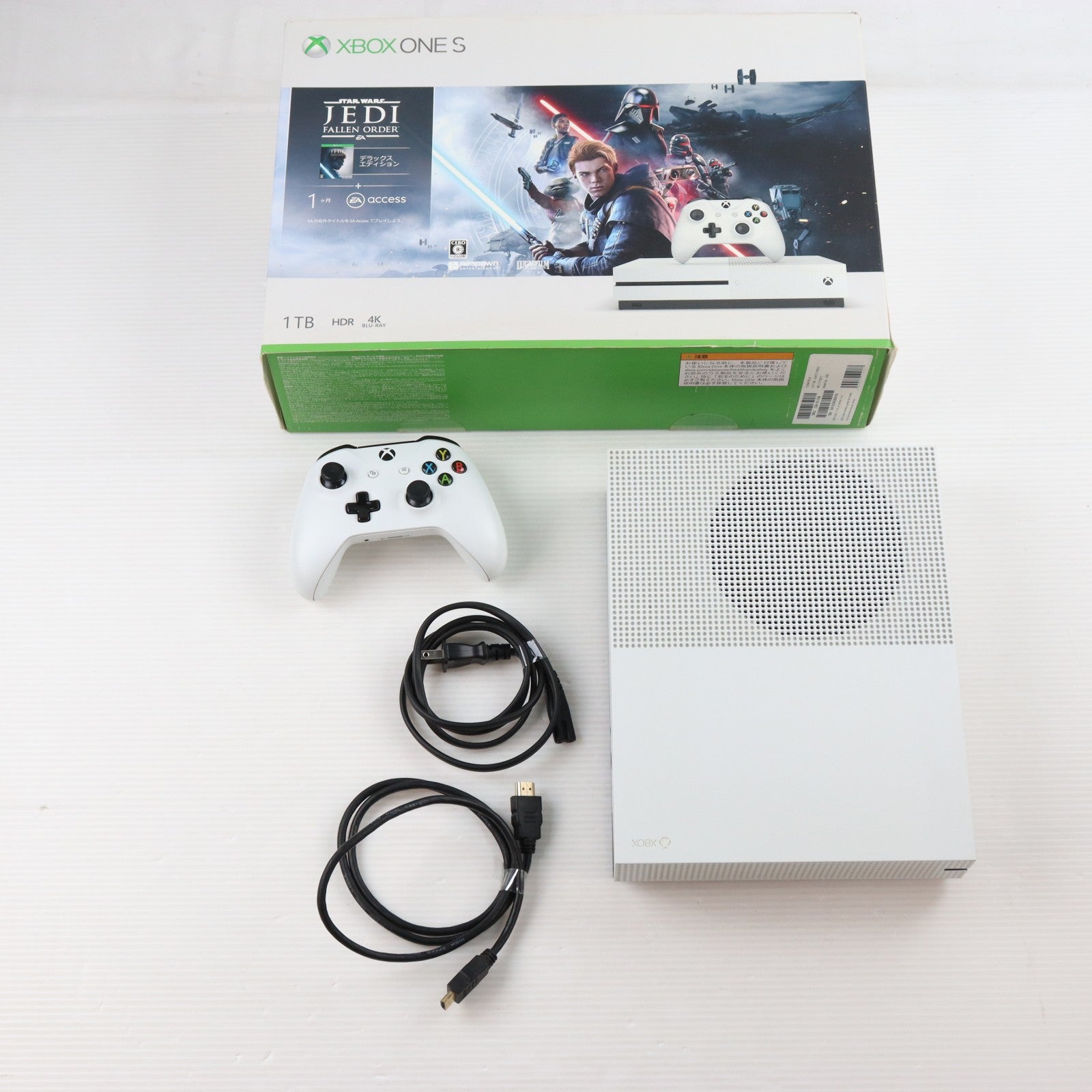 【中古即納】[XboxOne] (本体) Xbox One S 1TB(スター・ウォーズ ジェダイ:フォールン・オーダー デラックス エディション同梱版) マイクロソフト(234-01104)(20191115)