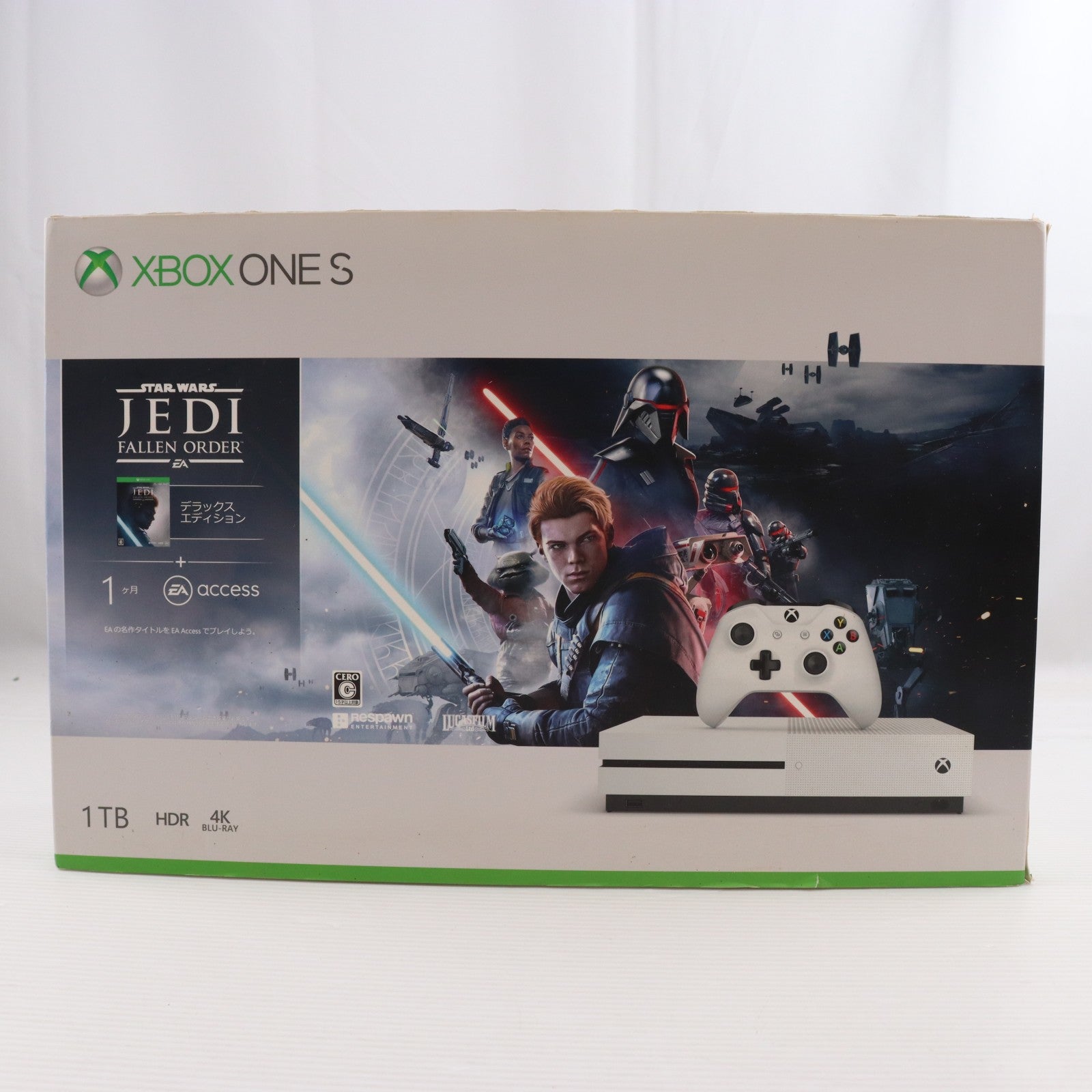 【中古即納】[XboxOne] (本体) Xbox One S 1TB(スター・ウォーズ ジェダイ:フォールン・オーダー デラックス エディション同梱版) マイクロソフト(234-01104)(20191115)