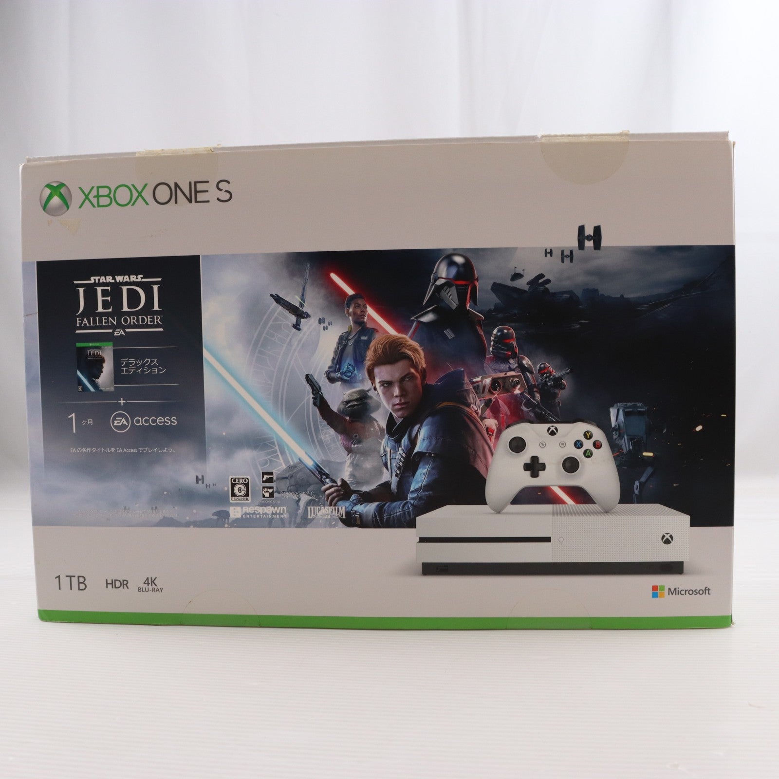 【中古即納】[XboxOne] (本体) Xbox One S 1TB(スター・ウォーズ ジェダイ:フォールン・オーダー デラックス エディション同梱版) マイクロソフト(234-01104)(20191115)