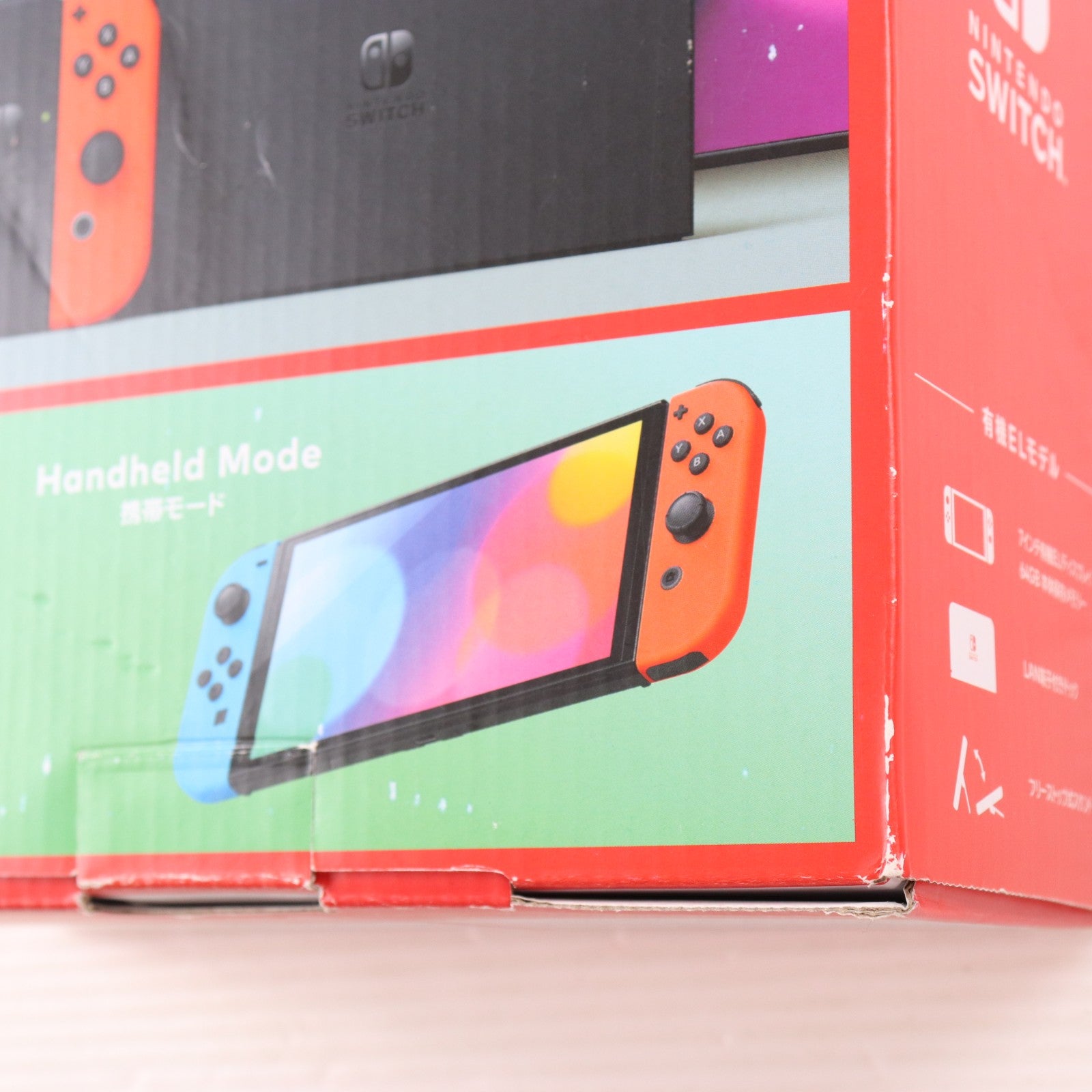 【中古即納】[Switch] (本体) Nintendo Switch(ニンテンドースイッチ) 有機ELモデル Joy-Con(L) ネオンブルー/R ネオンレッド 任天堂(HEG-S-KABAA)(20211008)