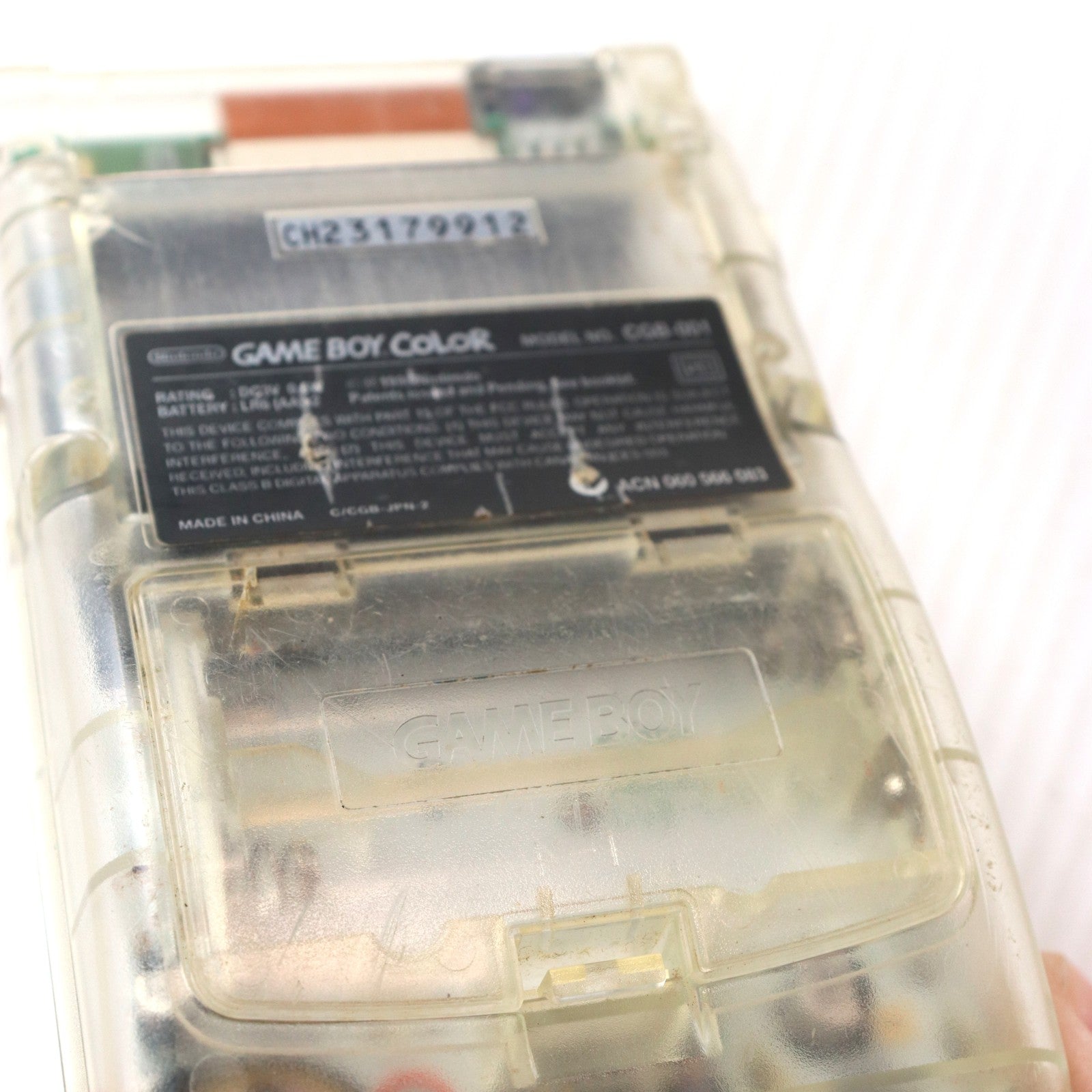 【中古即納】[GBC] (本体) GAMEBOY COLOR(ゲームボーイカラー) クリア 任天堂(CGB-001)(19981021)