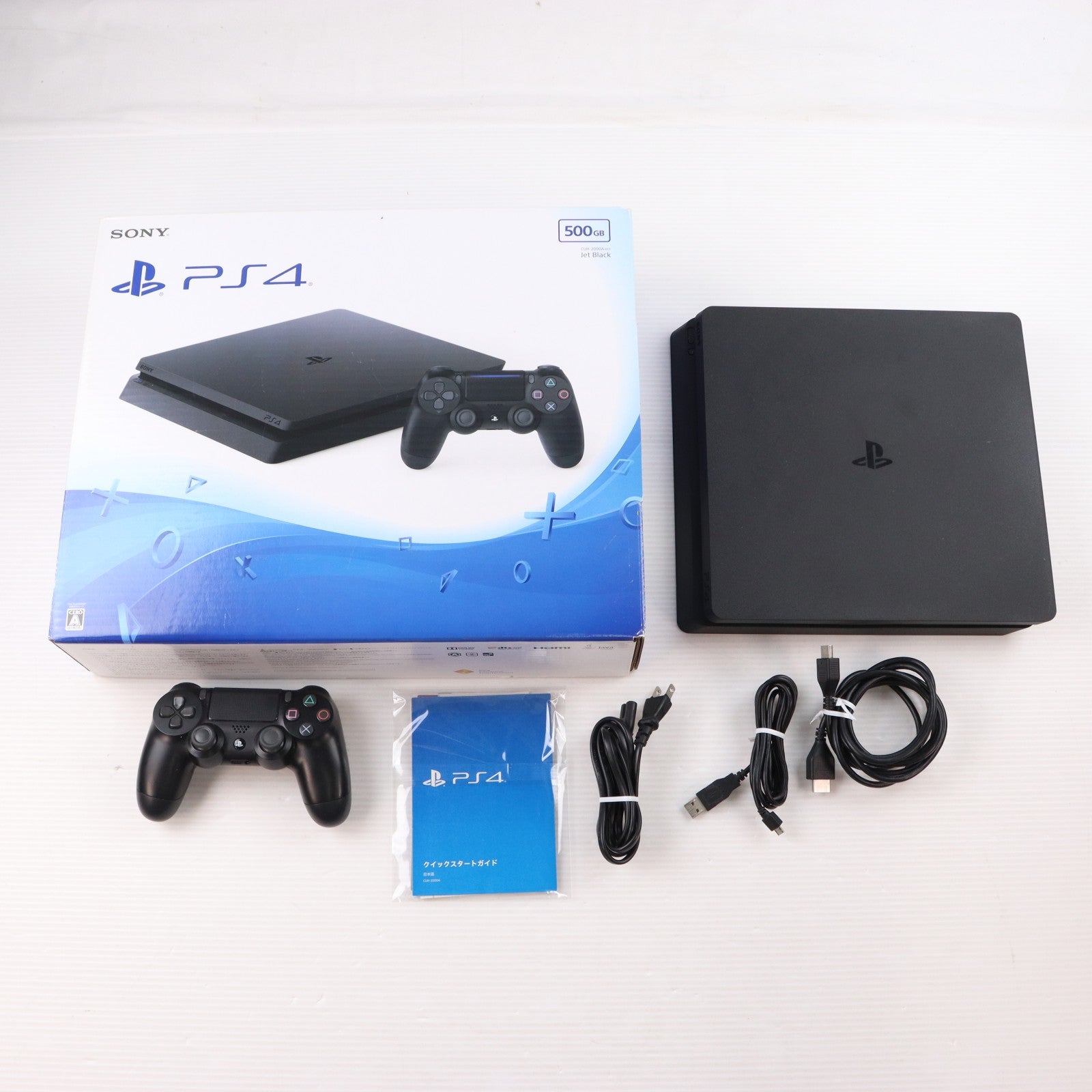【中古即納】[PS4] (本体) PlayStation 4(プレイステーション4) ジェット・ブラック HDD500GB SIE(CUH-2000AB01)(20160915)