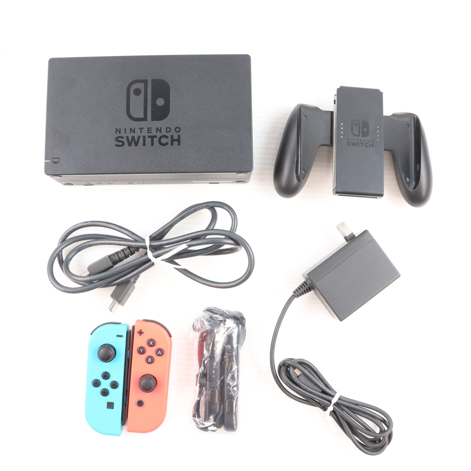【中古即納】[Switch] (本体) Nintendo Switch(ニンテンドースイッチ) Joy-Con(L) ネオンブルー/R ネオンレッド 任天堂(HAC-S-KABAA)(20170303)