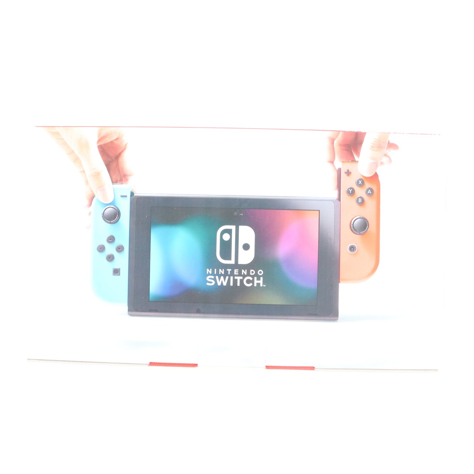 【中古即納】[Switch] (本体) Nintendo Switch(ニンテンドースイッチ) Joy-Con(L) ネオンブルー/R ネオンレッド 任天堂(HAC-S-KABAA)(20170303)