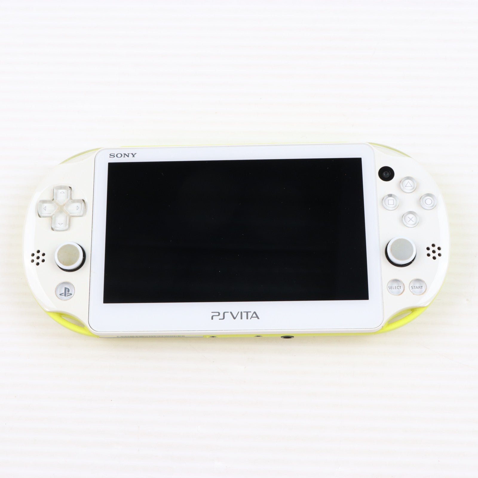 【中古即納】[PSVita] (本体) PlayStation Vita(プレイステーション ヴィータ) Wi-Fiモデル ライムグリーン/ホワイト SCE(PCH-2000ZA13)(20131010)