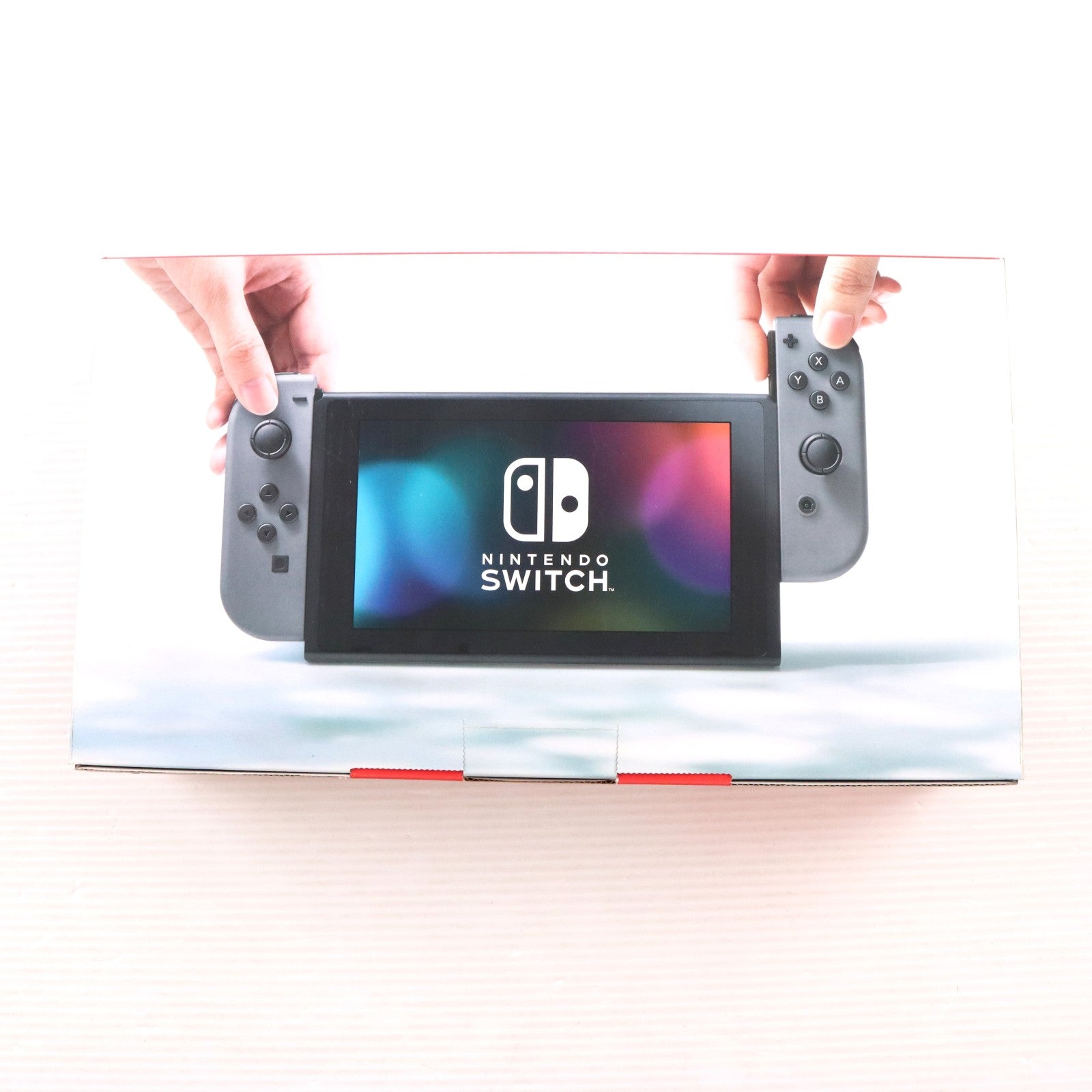 【中古即納】[Switch] (本体) Nintendo Switch(ニンテンドースイッチ) Joy-Con(L)/R グレー 任天堂(HAC-S-KAAAA)(20170303)