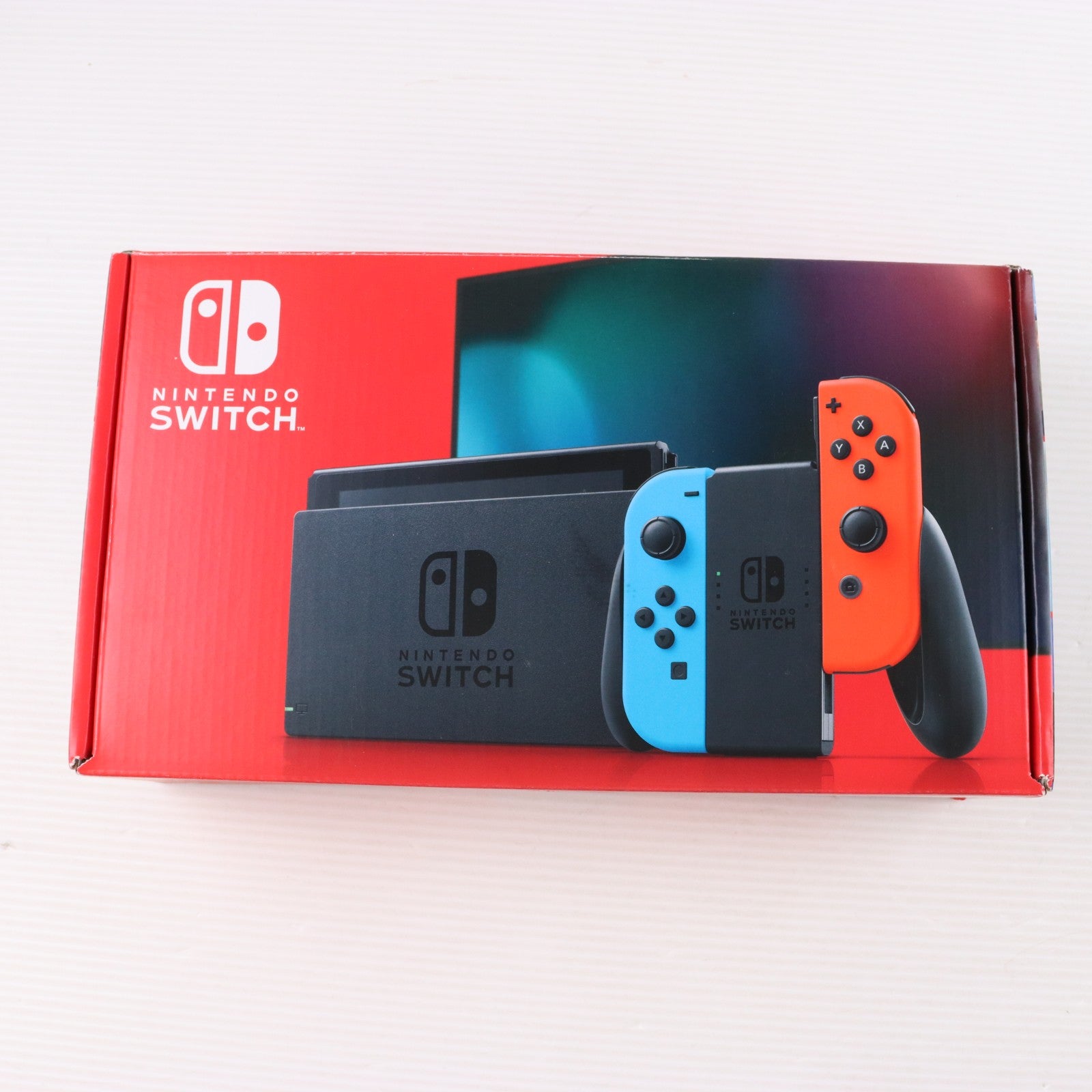 【中古即納】[Switch] (本体) Nintendo Switch(ニンテンドースイッチ) Joy-Con(L) ネオンブルー/(R) ネオンレッド 任天堂(HAD-S-KABAA)(20190830)
