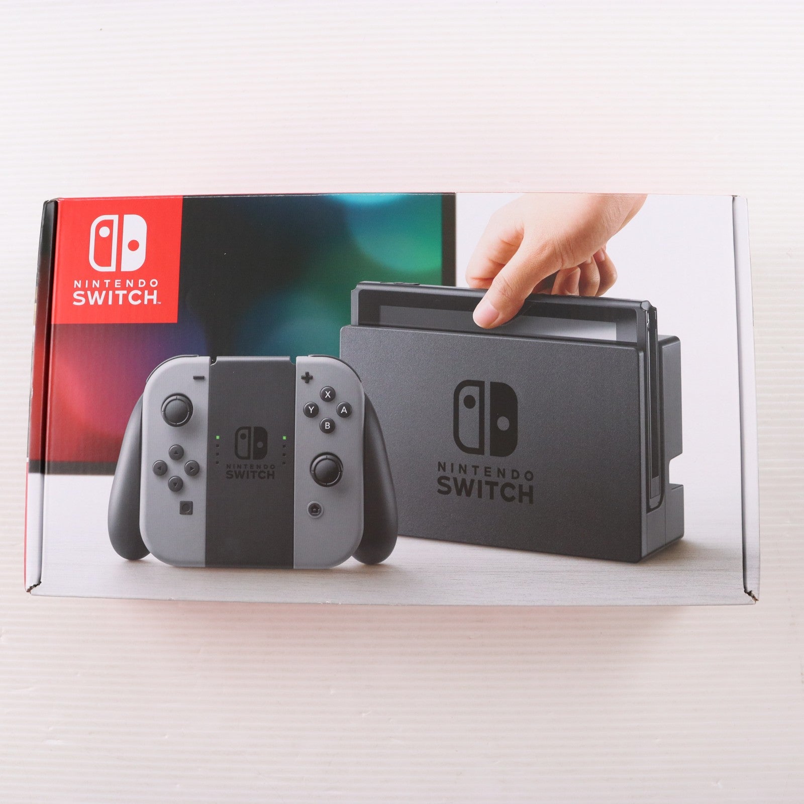 【中古即納】[Switch] (本体) Nintendo Switch(ニンテンドースイッチ) Joy-Con(L)/R グレー 任天堂(HAC-S-KAAAA)(20170303)