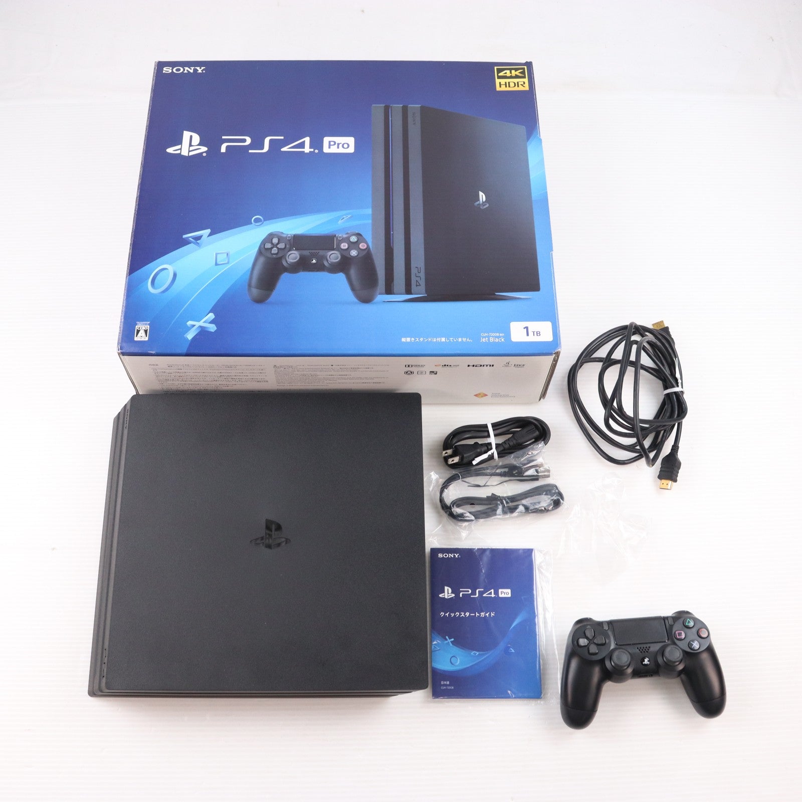 【中古即納】[PS4] (本体) PlayStation 4 Pro(プレイステーション4 プロ) ジェット・ブラック 1TB SIE(CUH-7200BB01)(20180927)
