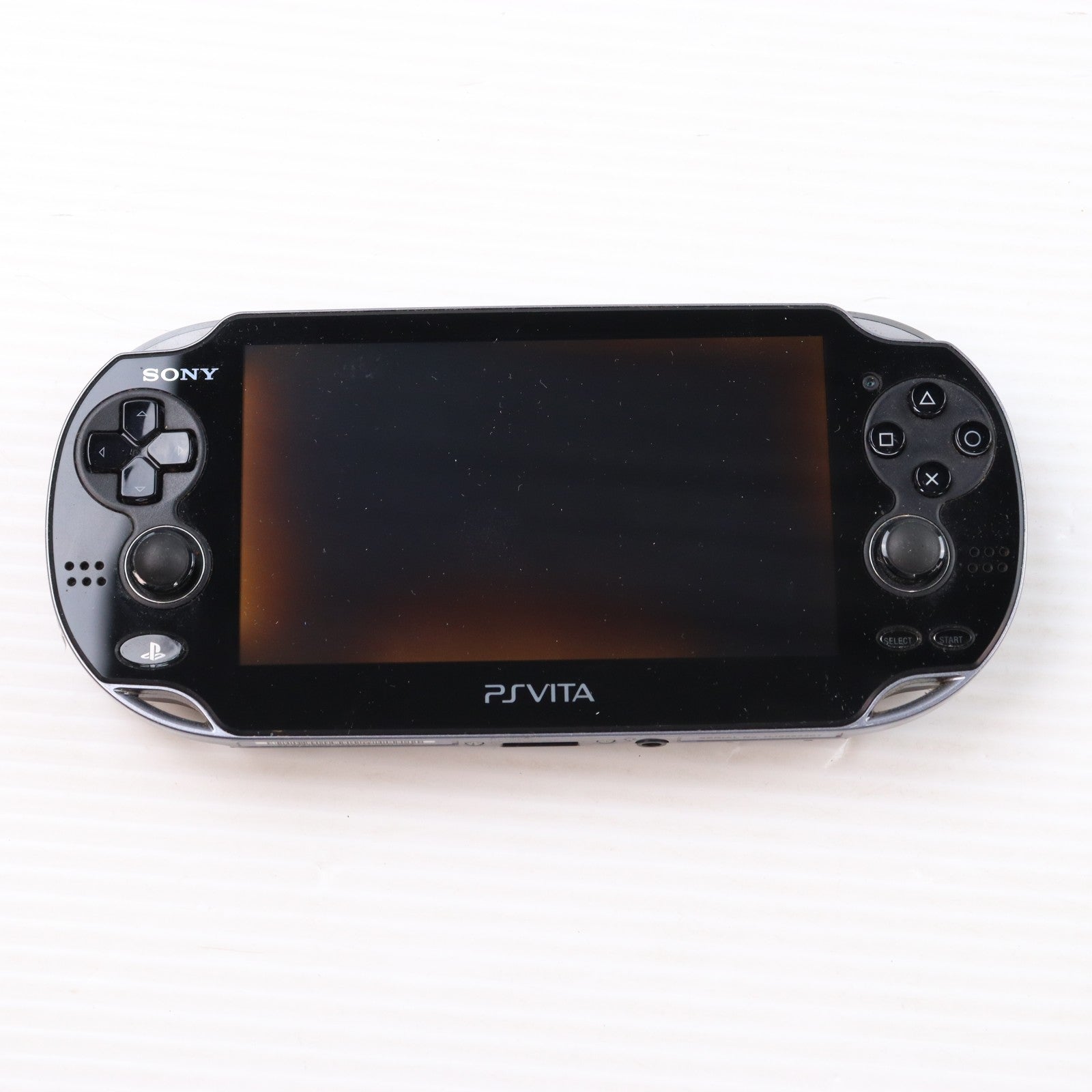 【中古即納】[PSVita] (本体) PlayStation Vita(プレイステーション ヴィータ) Wi-Fiモデル クリスタル・ブラック SCE(PCH-1000ZA01)(20111217)
