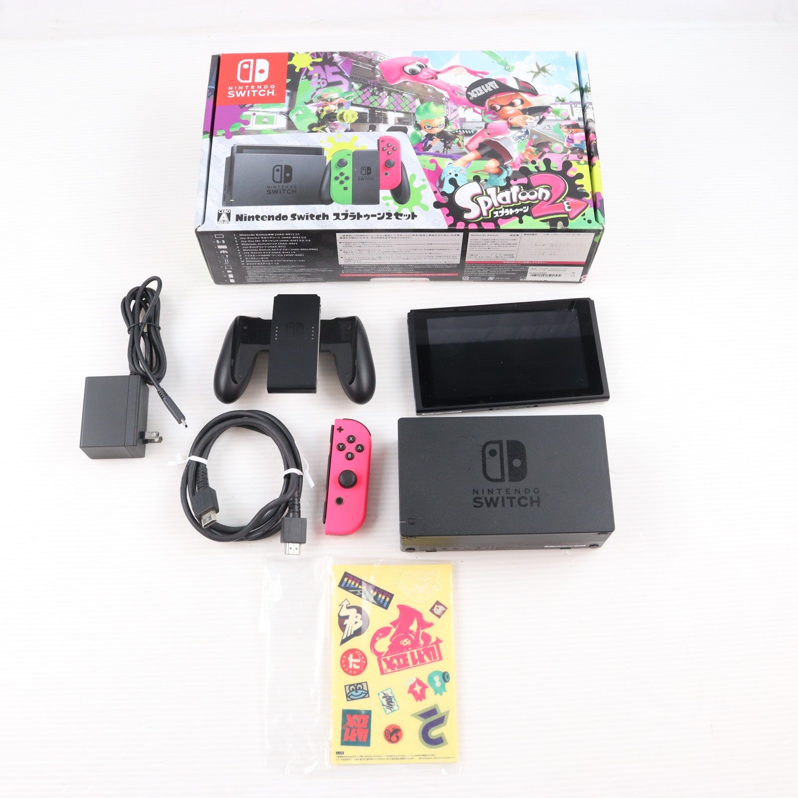 【中古即納】[Switch] (本体) Nintendo Switch(ニンテンドースイッチ) スプラトゥーン2セット 任天堂(HAC-S-KACEA)(20170721)