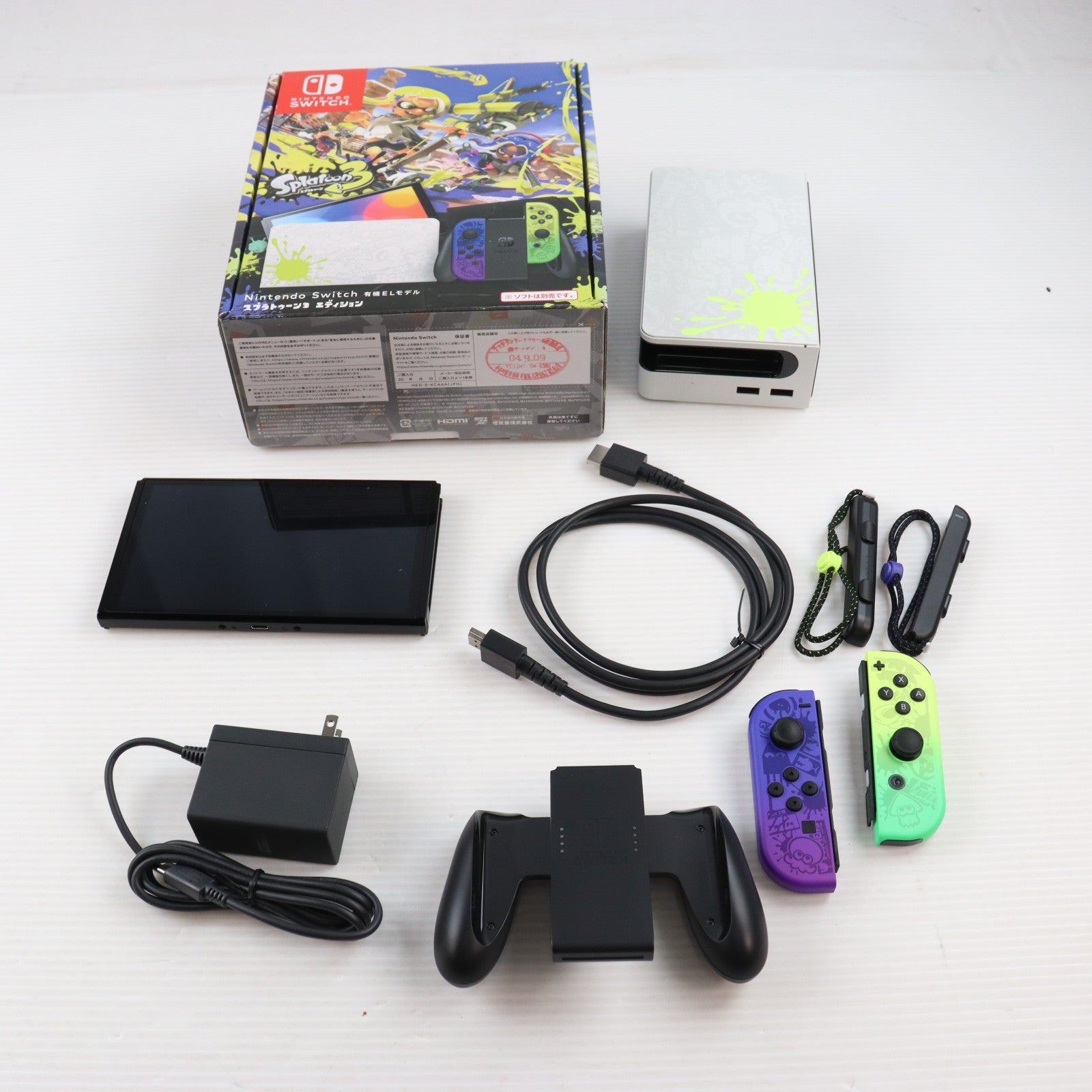 【中古即納】[Switch] (本体) Nintendo Switch(ニンテンドースイッチ) 有機ELモデル スプラトゥーン3エディション 任天堂(HEG-S-KCAAA)(20220826)