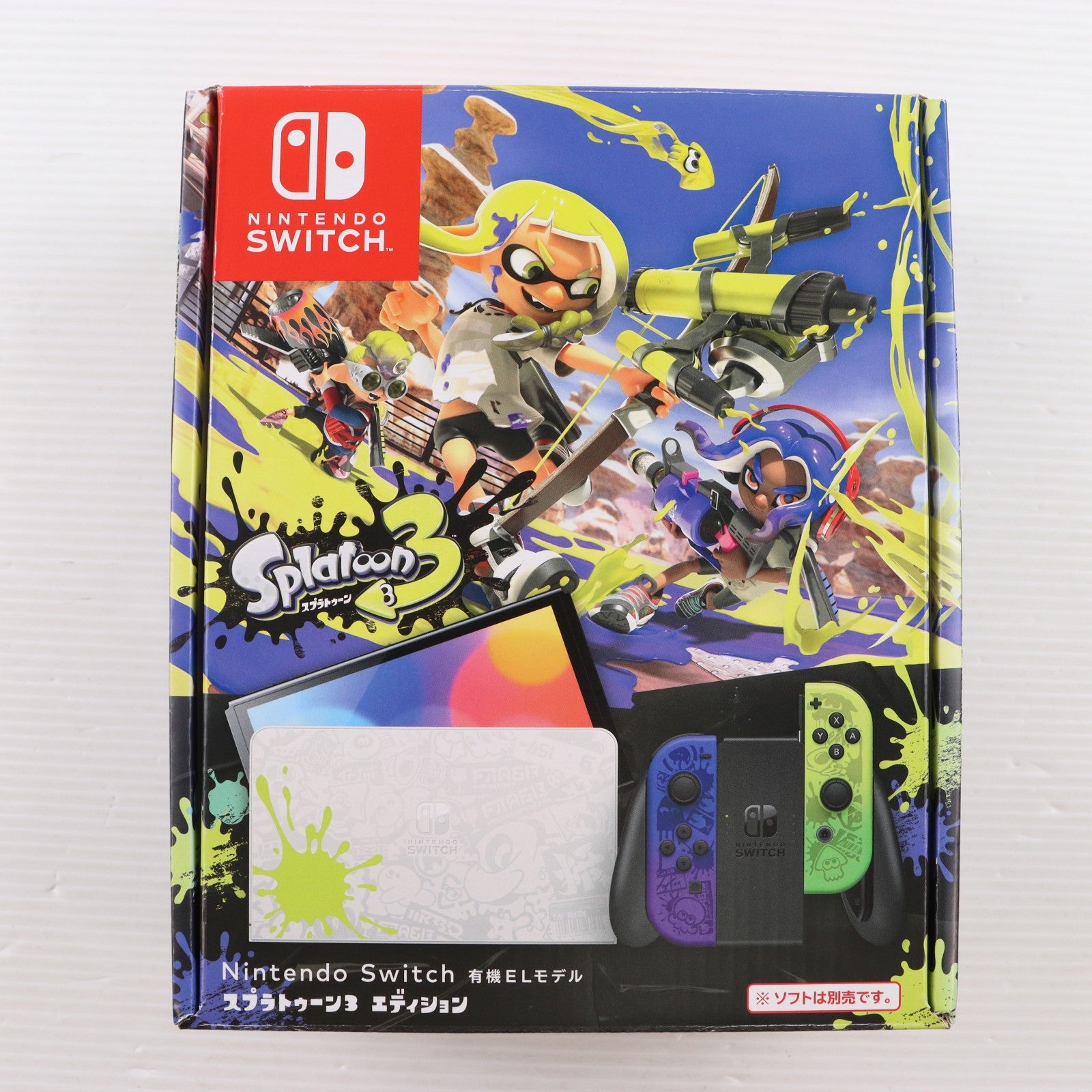 【中古即納】[Switch] (本体) Nintendo Switch(ニンテンドースイッチ) 有機ELモデル スプラトゥーン3エディション 任天堂(HEG-S-KCAAA)(20220826)
