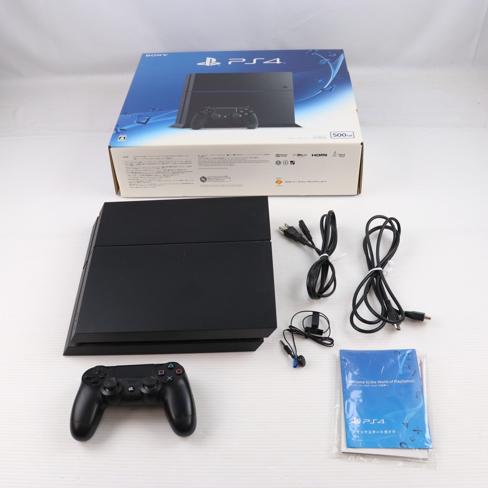 【中古即納】[PS4] (本体) PlayStation 4(プレイステーション4) ジェット・ブラック HDD500GB SCE(CUH-1200AB01)(20150625)