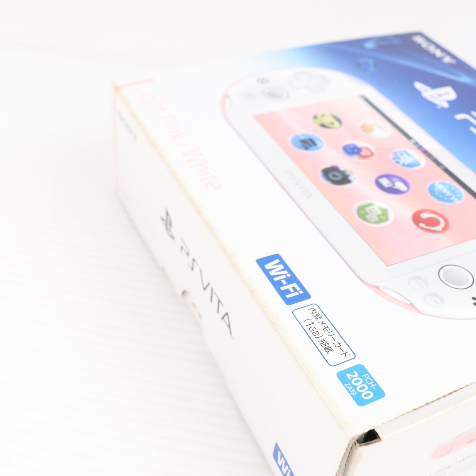 【中古即納】[PSVita] (本体) PlayStation Vita(プレイステーション ヴィータ) Wi-Fiモデル ライトピンク/ホワイト SCE(PCH-2000ZA19)(20141113)
