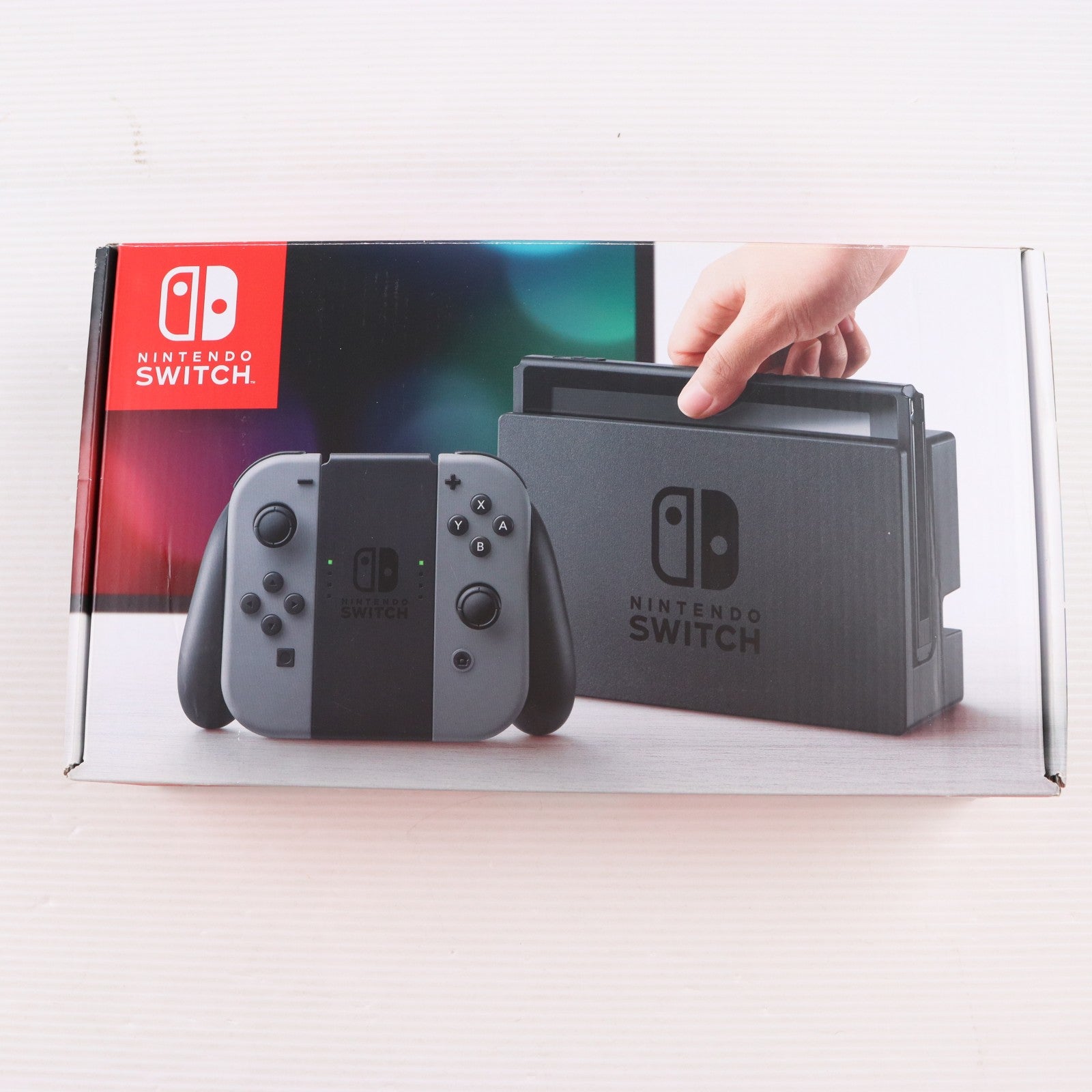 【中古即納】[Switch] (本体) Nintendo Switch(ニンテンドースイッチ) Joy-Con(L)/R グレー 任天堂(HAC-S-KAAAA)(20170303)