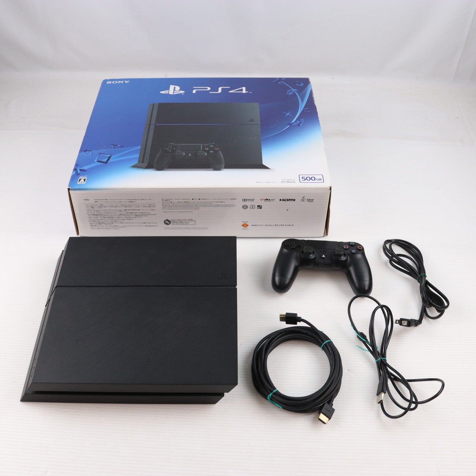 【中古即納】[PS4] (本体) PlayStation 4(プレイステーション4) ジェット・ブラック HDD500GB SCE(CUH-1200AB01)(20150625)