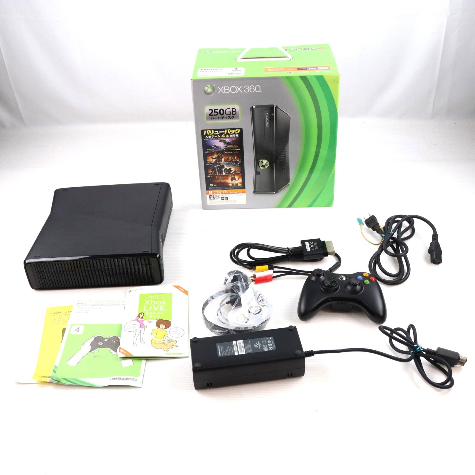 【中古即納】[Xbox360] (本体) Xbox360 250GB バリューパック 日本マイクロソフト(R9G-00124)(20120523)