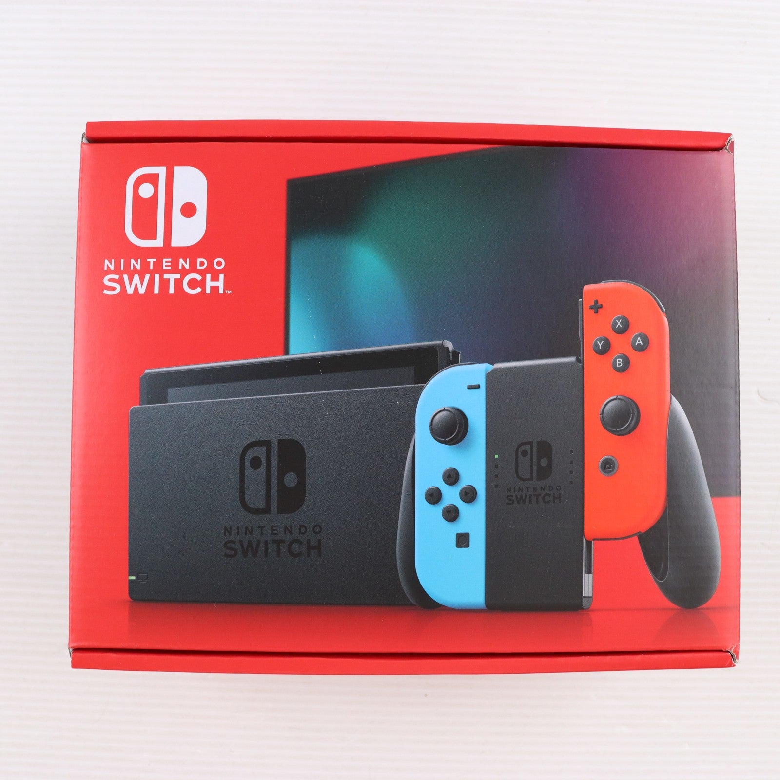 【中古即納】[Switch] (本体)(未使用) Nintendo Switch(ニンテンドースイッチ) Joy-Con(L) ネオンブルー/R ネオンレッド 任天堂(HAD-S-KABAH)(20190830)