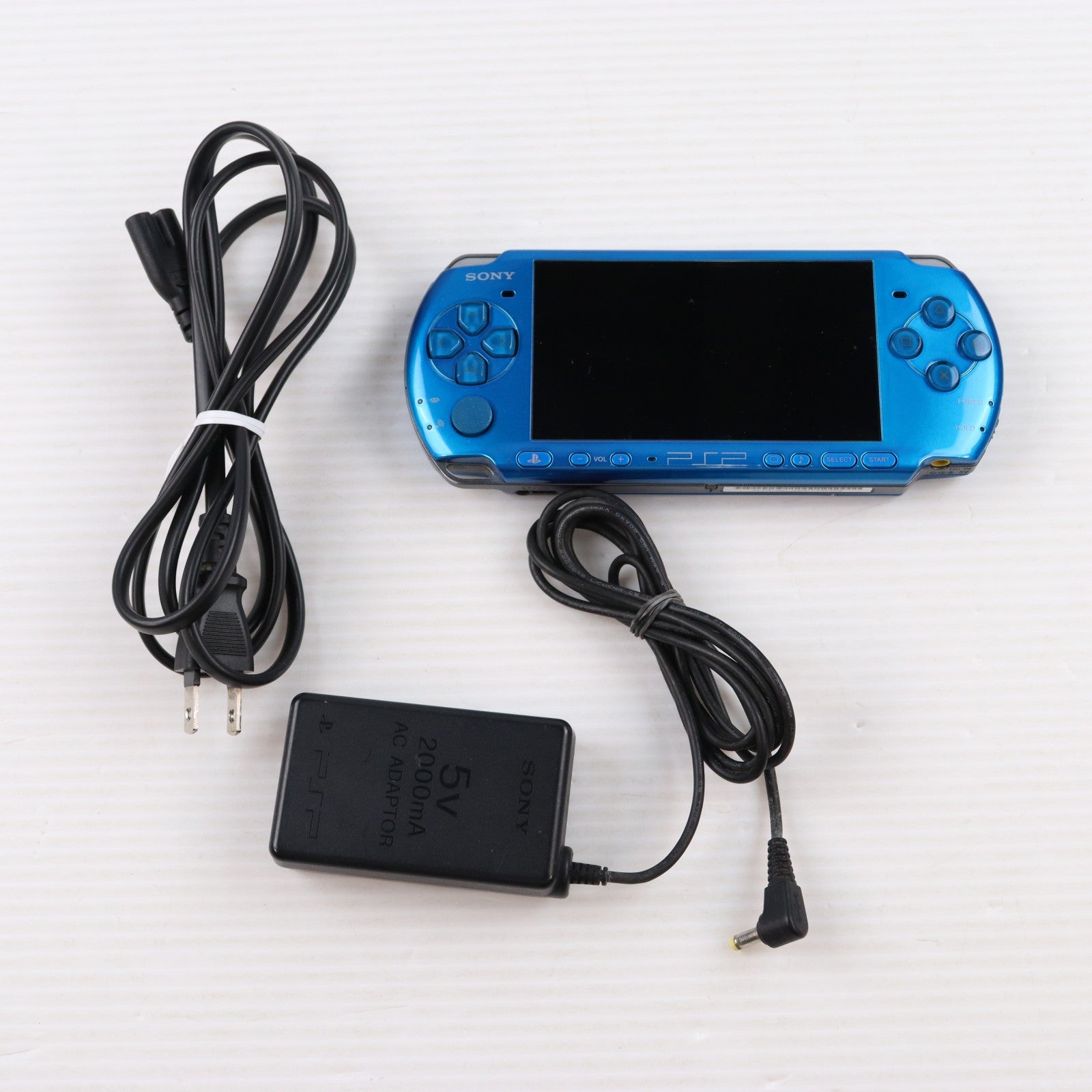 【中古即納】[PSP] (本体) PlayStation Portable(プレイステーション・ポータブル) バイブラント・ブルー SCE(PSP-3000VB)(20090305)