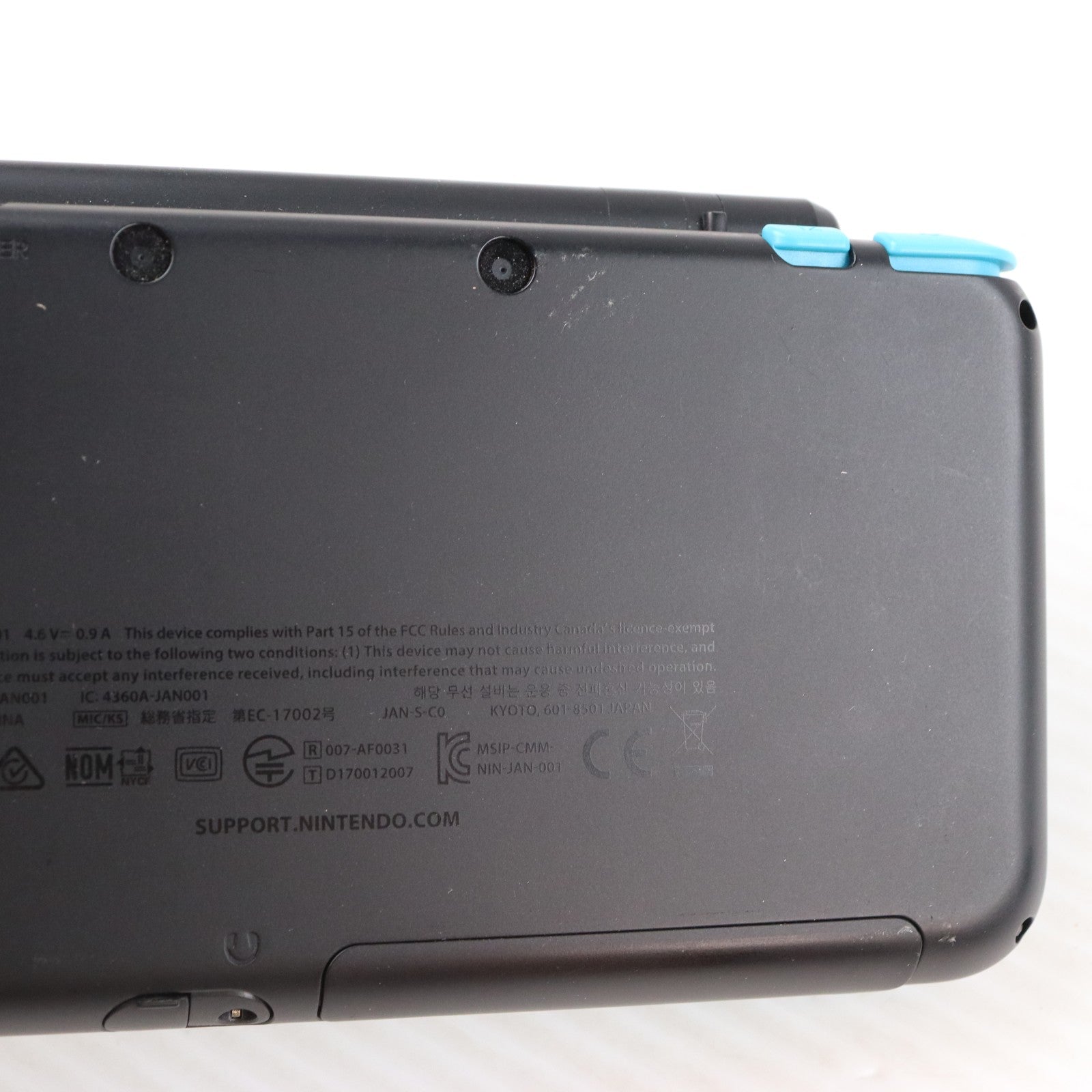 【中古即納】[3DS] (本体) Newニンテンドー2DS LL ブラック×ターコイズ 任天堂(JAN-S-BAAA)(20170713)