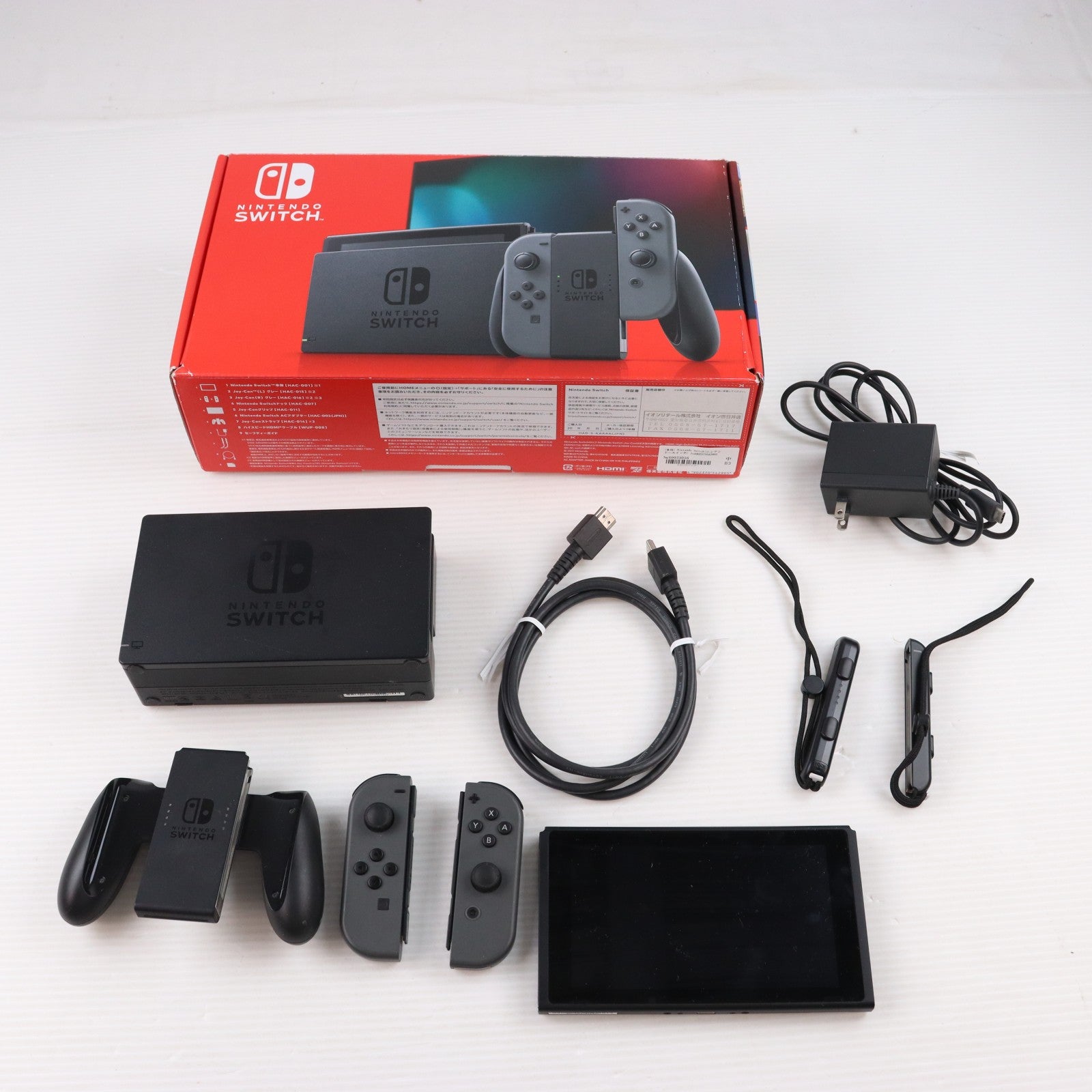 【中古即納】[Switch] (本体) Nintendo Switch(ニンテンドースイッチ) Joy-Con(L)/R グレー 任天堂(HAD-S-KAAAA)(20190830)