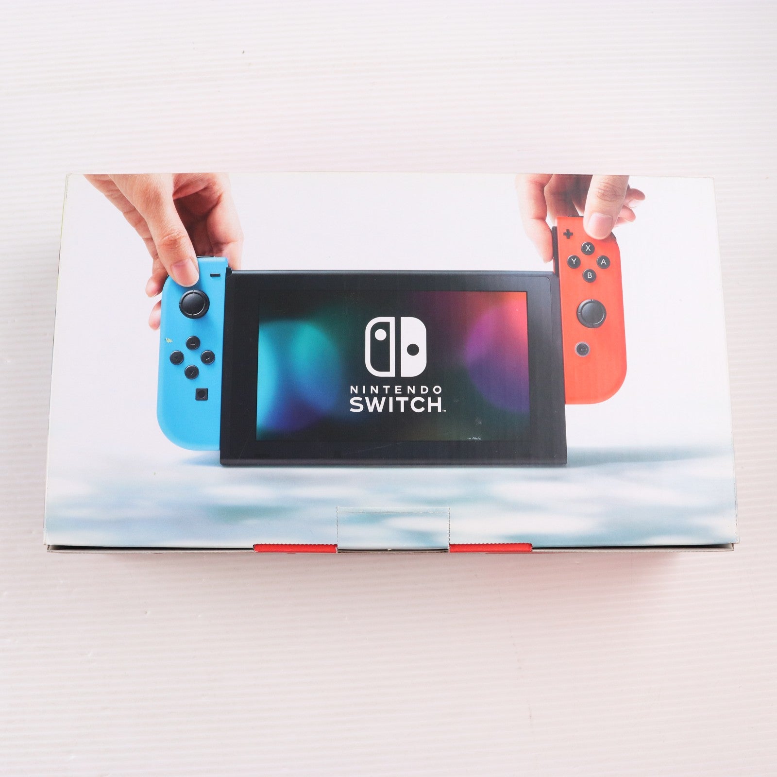 【中古即納】[Switch] (本体) Nintendo Switch(ニンテンドースイッチ) Joy-Con(L) ネオンブルー/R ネオンレッド 任天堂(HAC-S-KABAA)(20170303)
